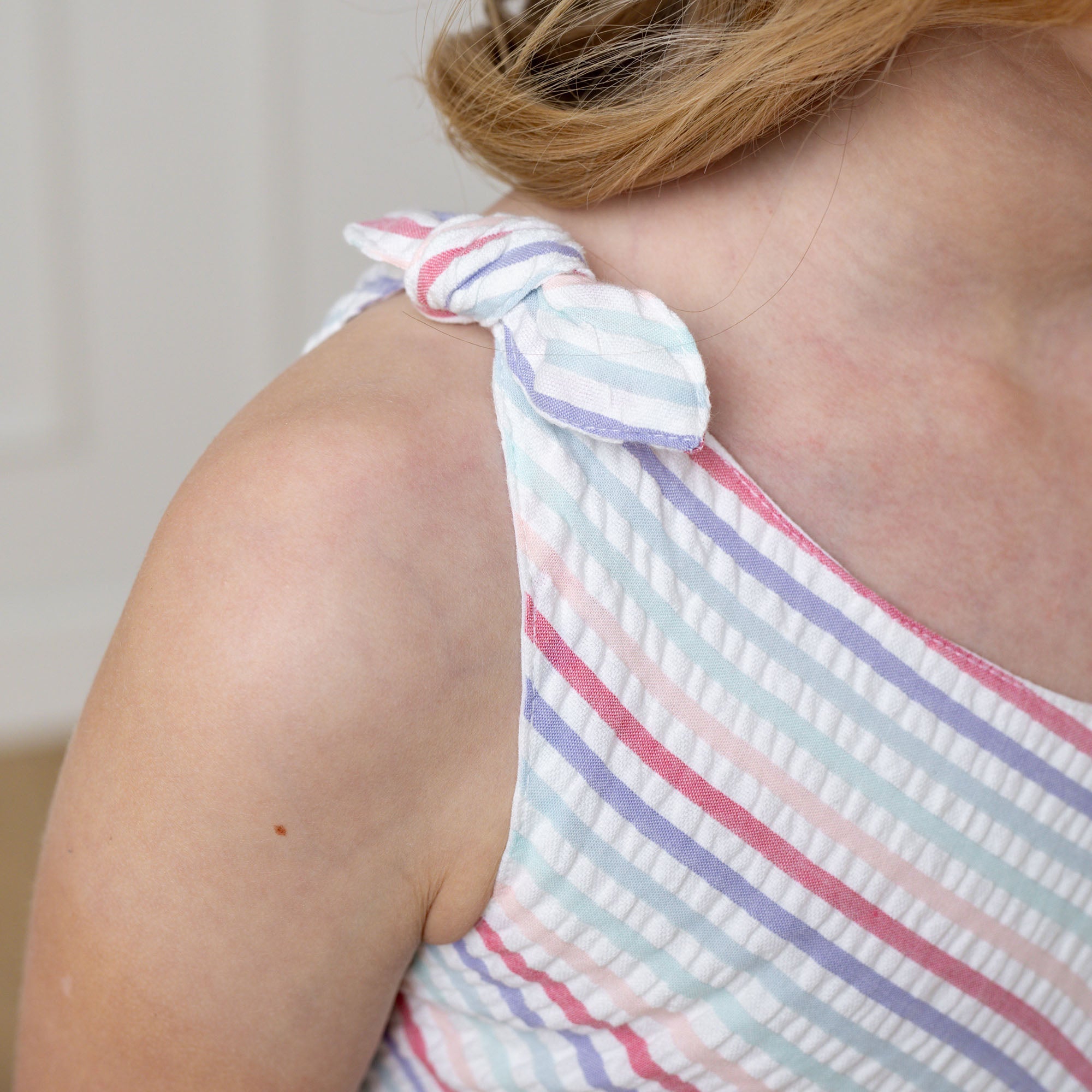 Bow Shoulder Swing Dress