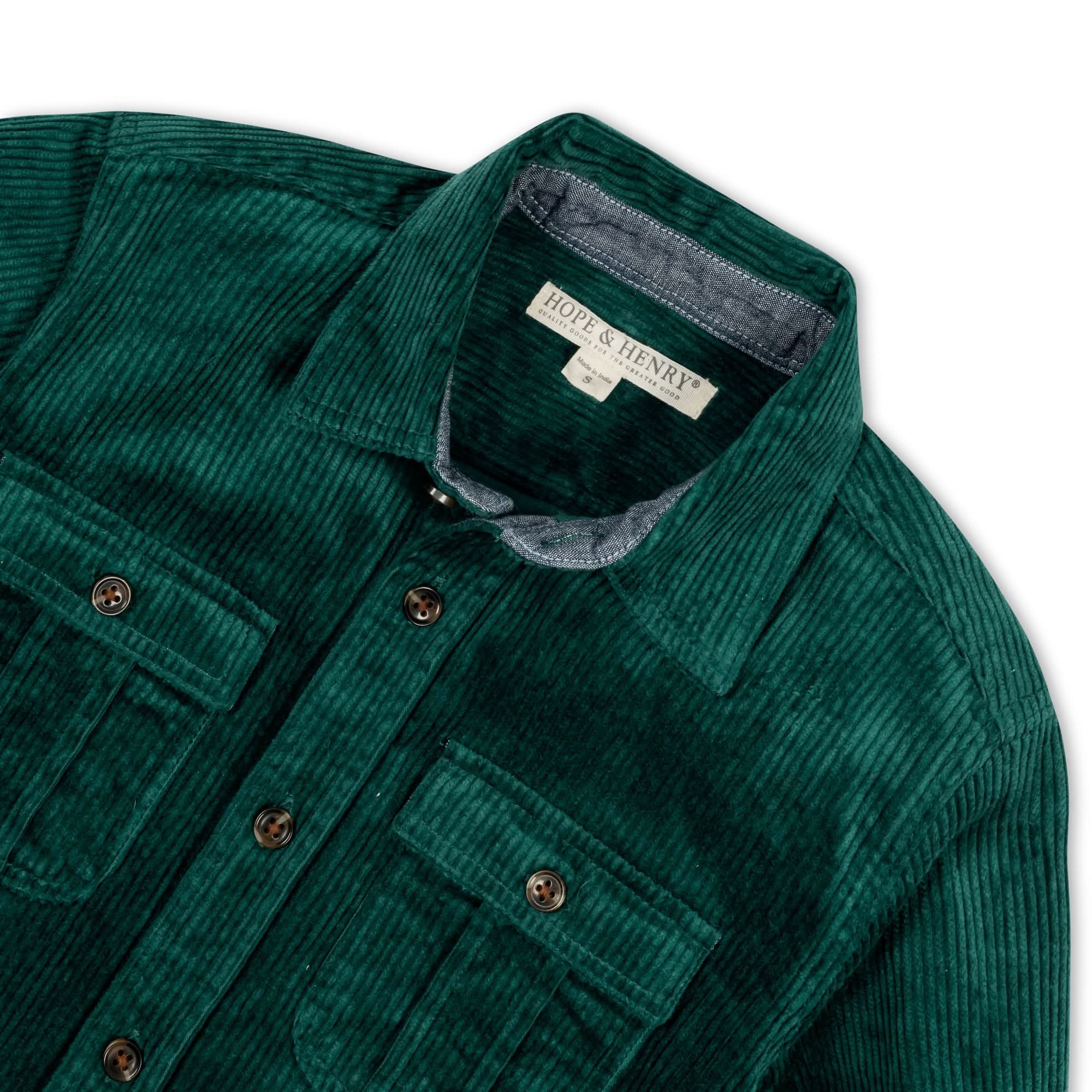 Organic Corduroy Flap Pocket Shirt - Baby