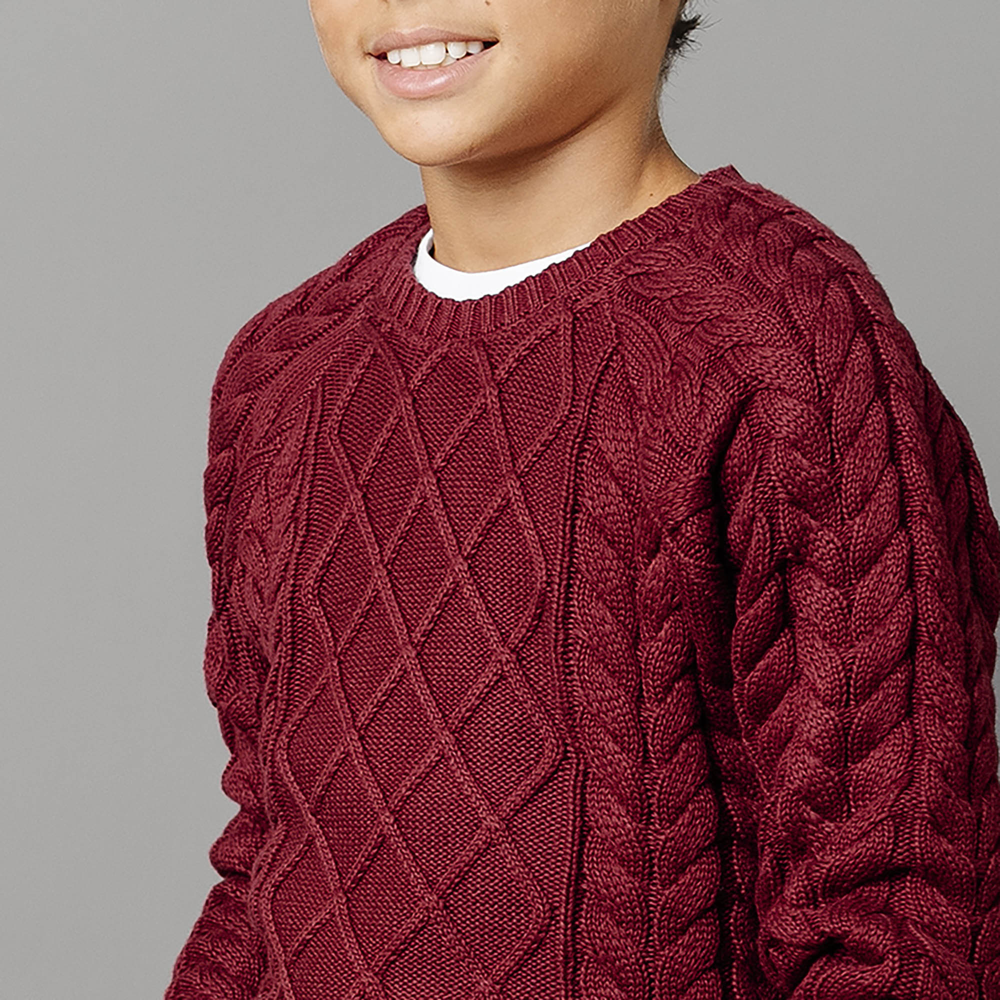 Organic Raglan Fisherman Sweater