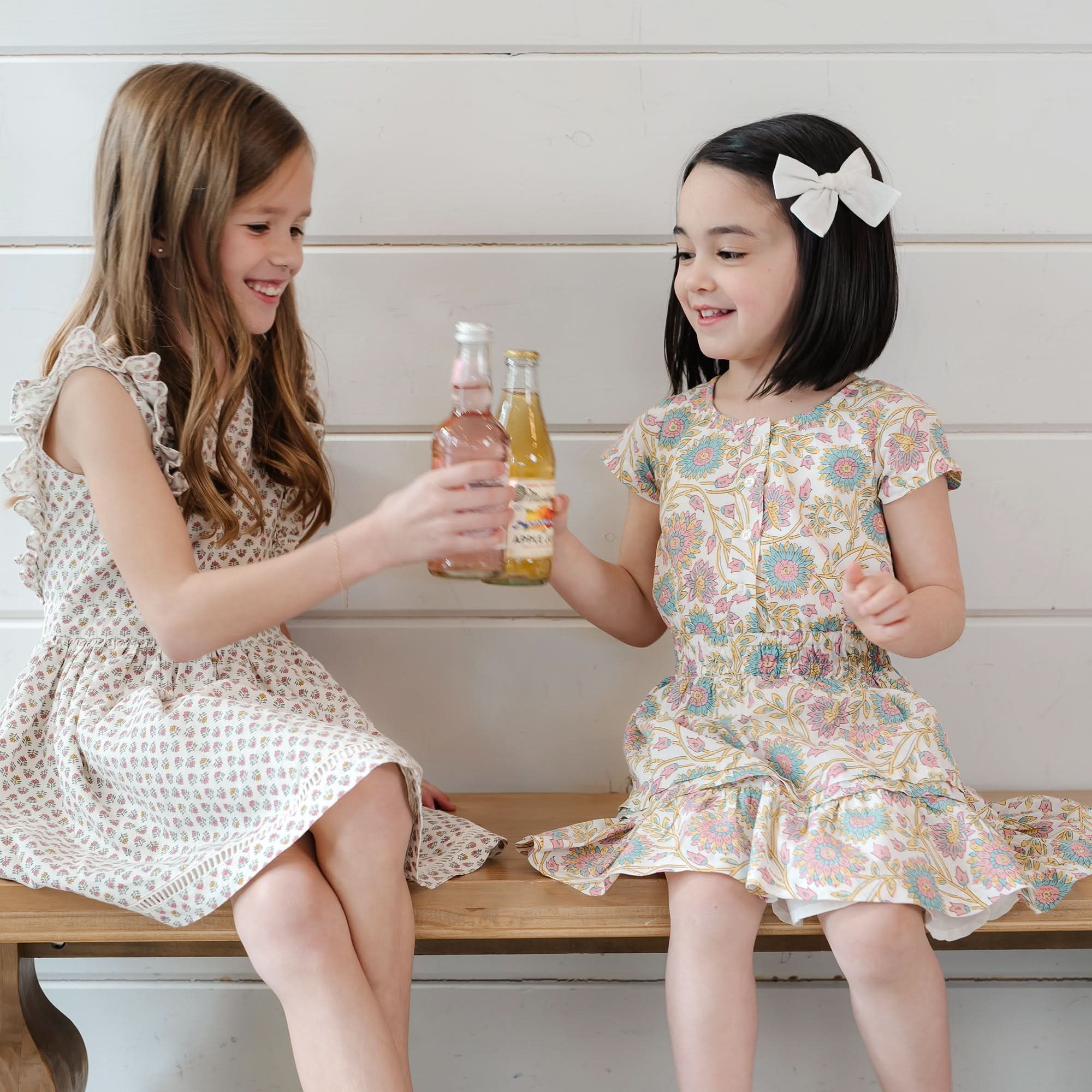 Linen Pinafore Flutter Dress