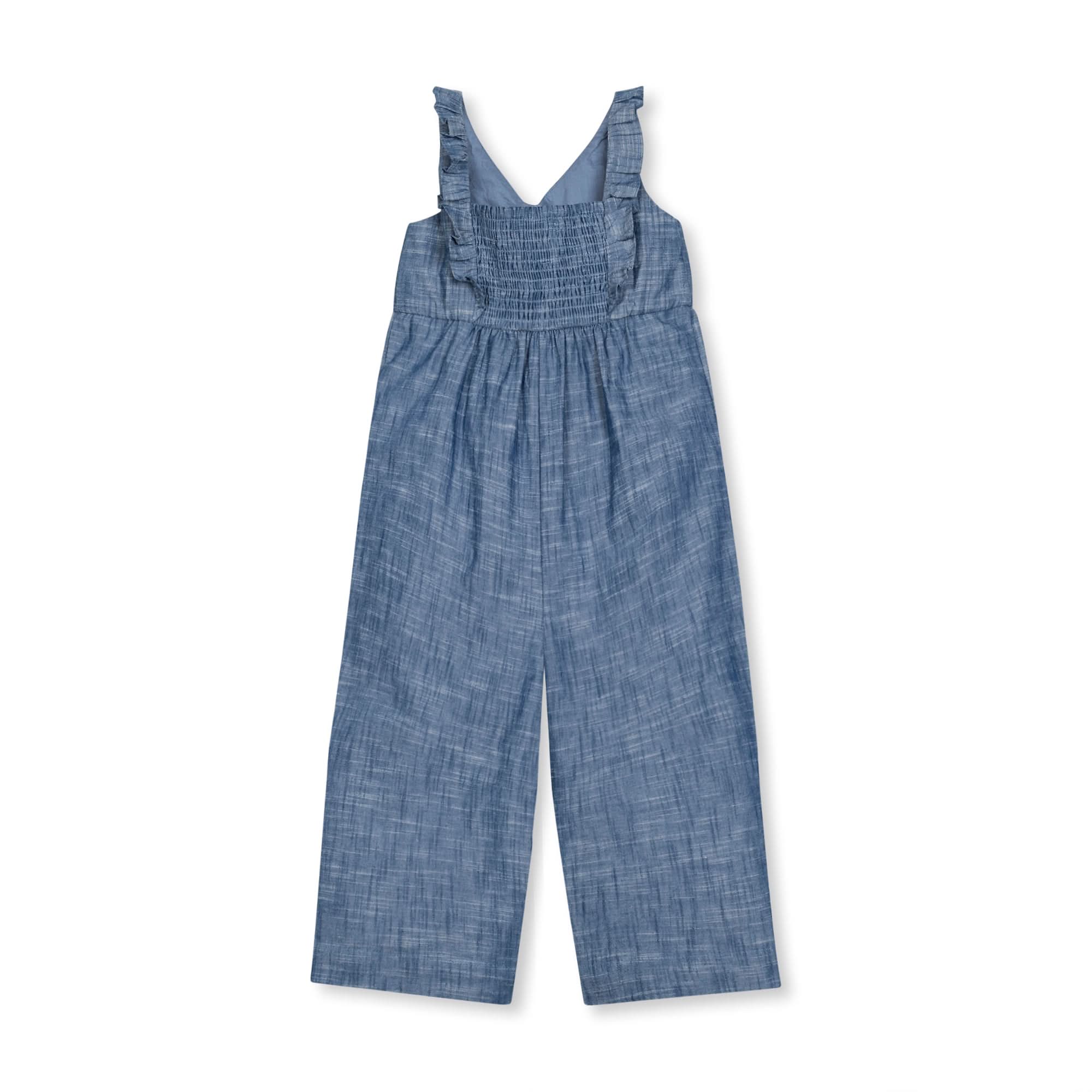 Ruffle Neck Organic Jumpsuit