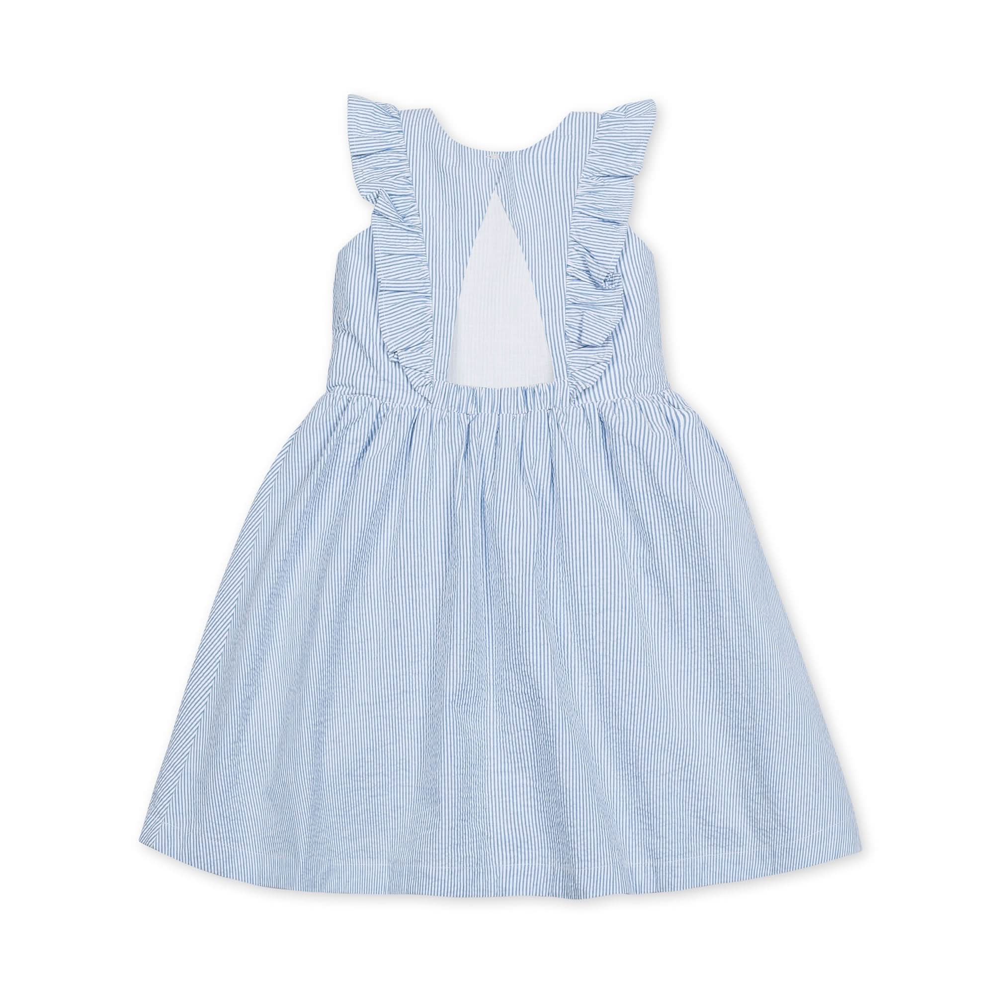 Flutter Sleeve Organic Open Back Dress