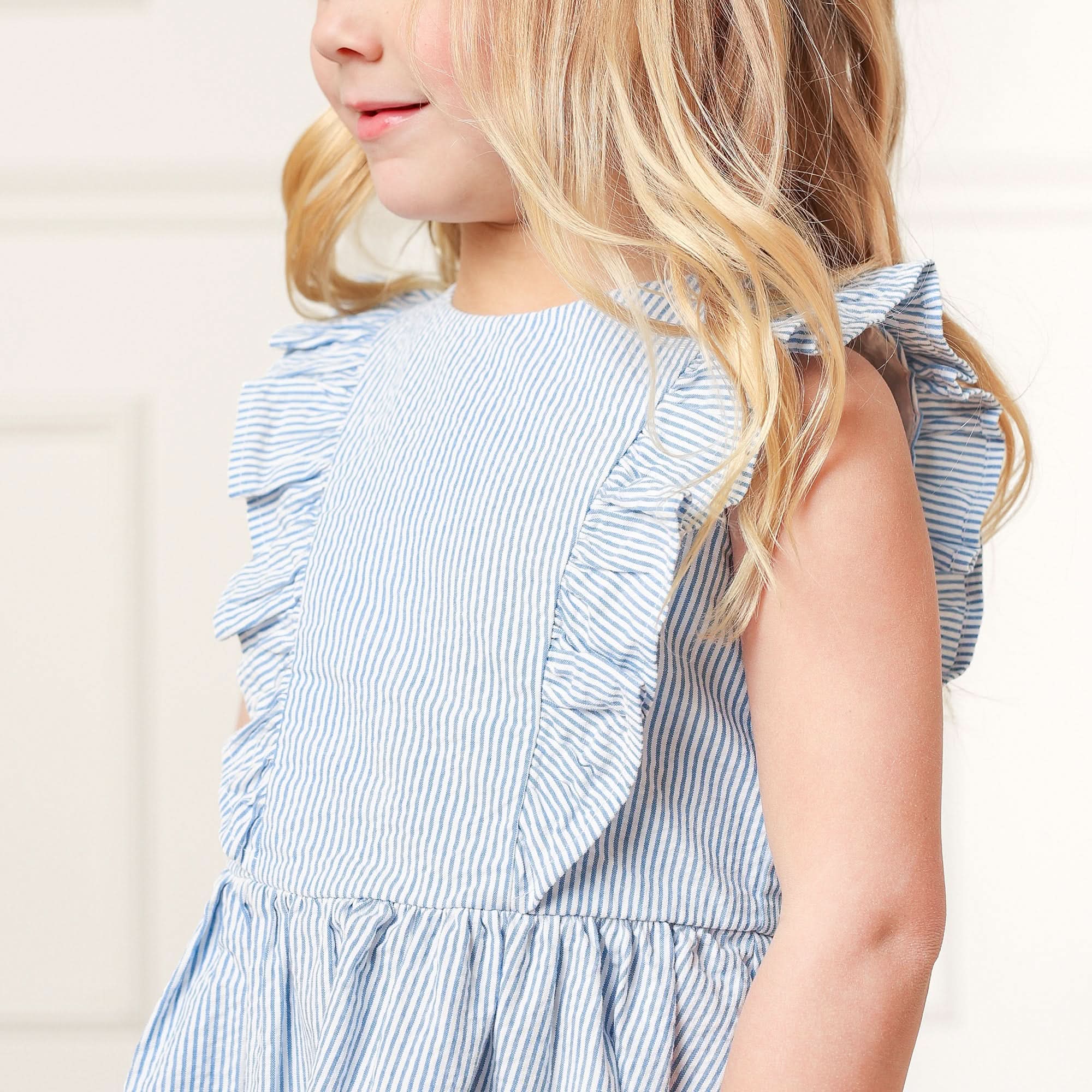 Flutter Sleeve Organic Open Back Dress