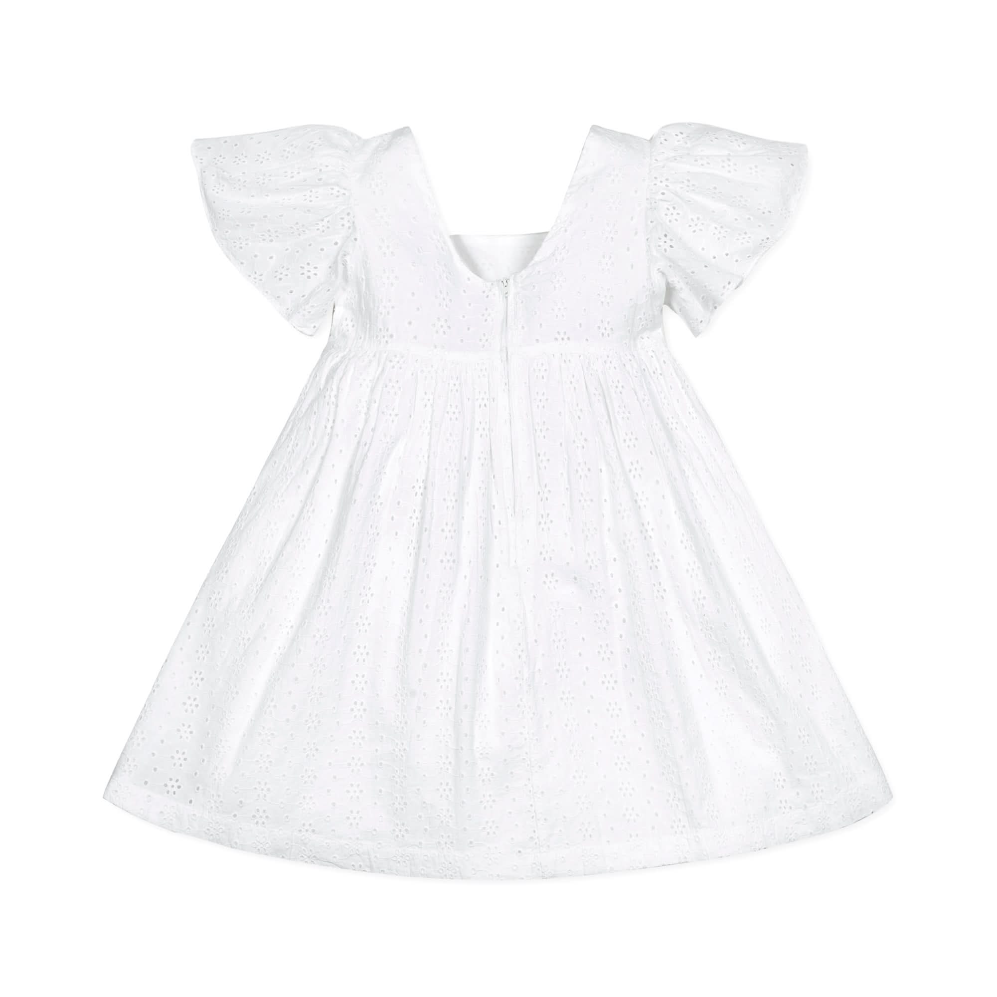 Flutter Sleeve Organic Empire Dress