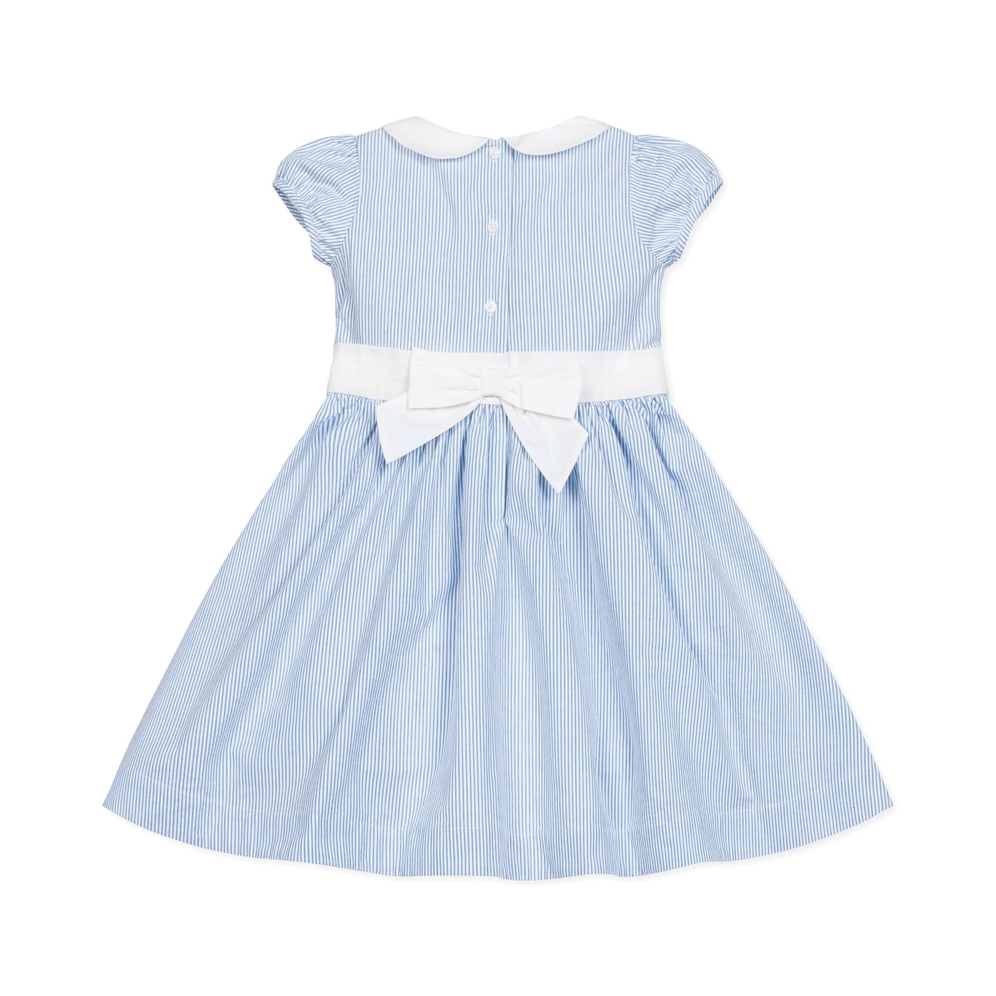 Organic Seersucker Peter Pan Collar Dress