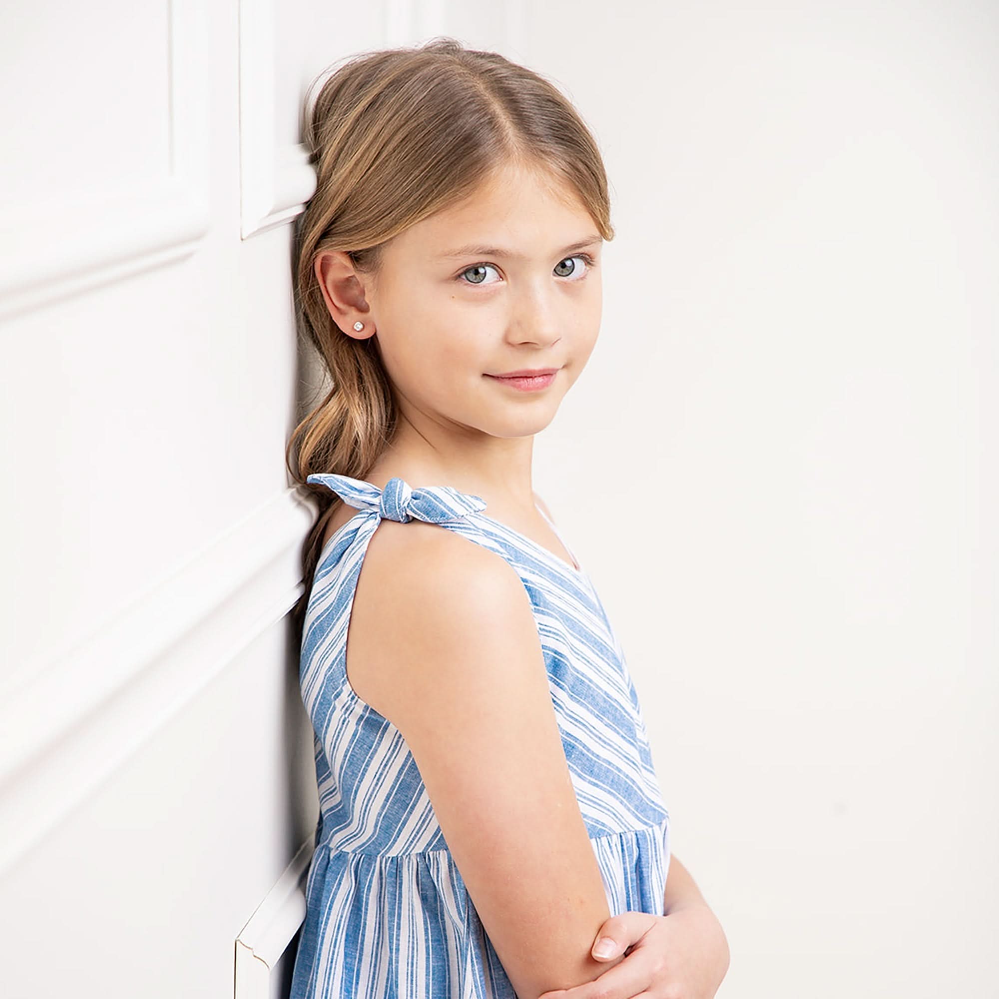 Bow Shoulder Swing Dress