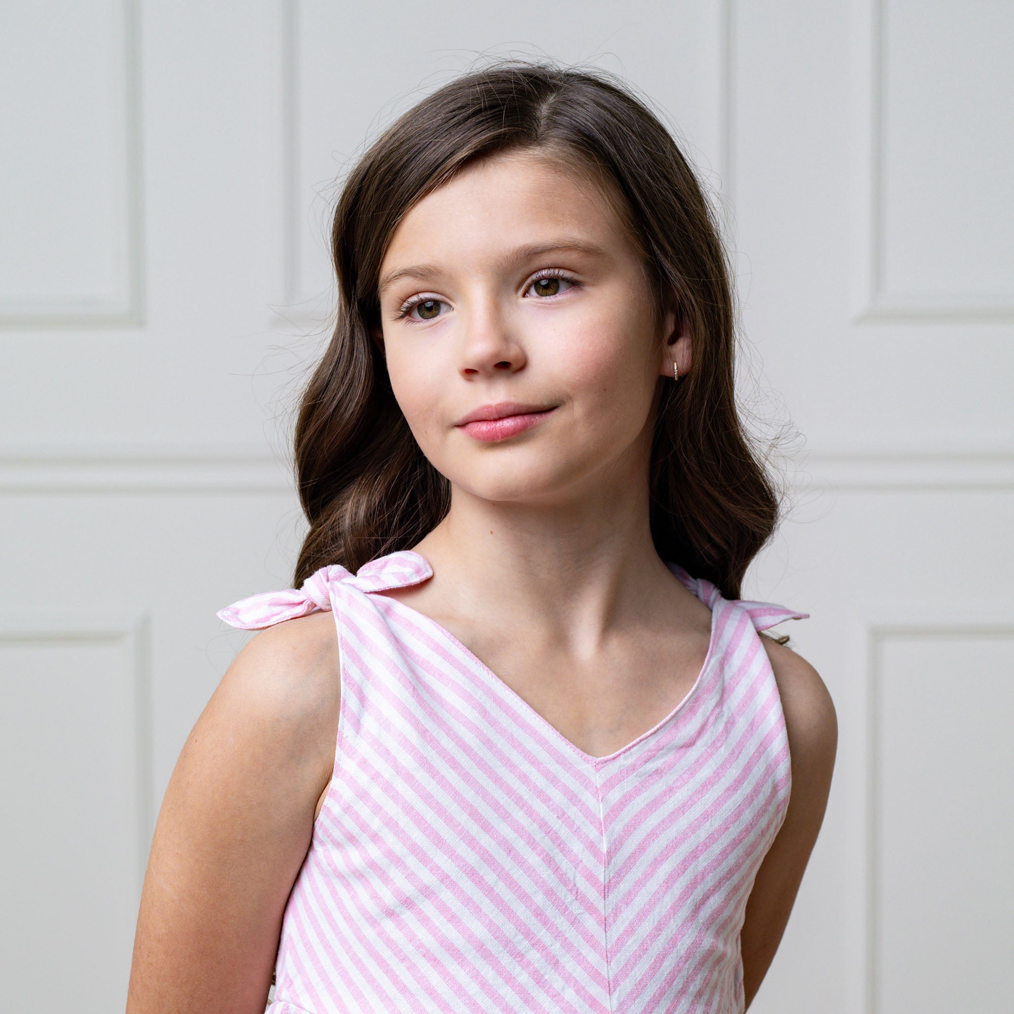 Bow Shoulder Swing Dress