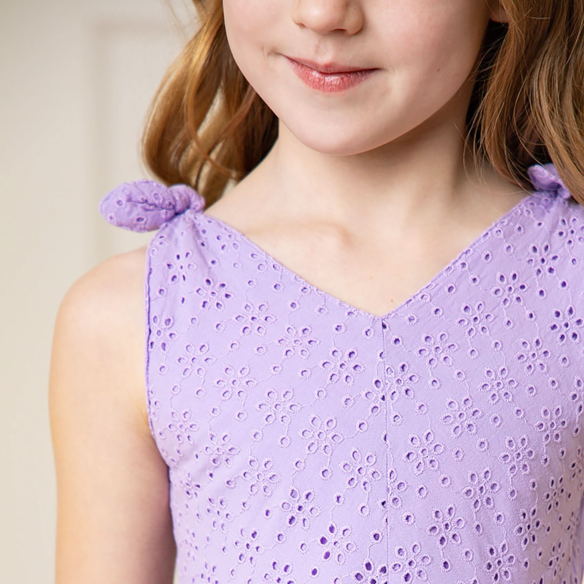 Bow Shoulder Organic Swing Dress