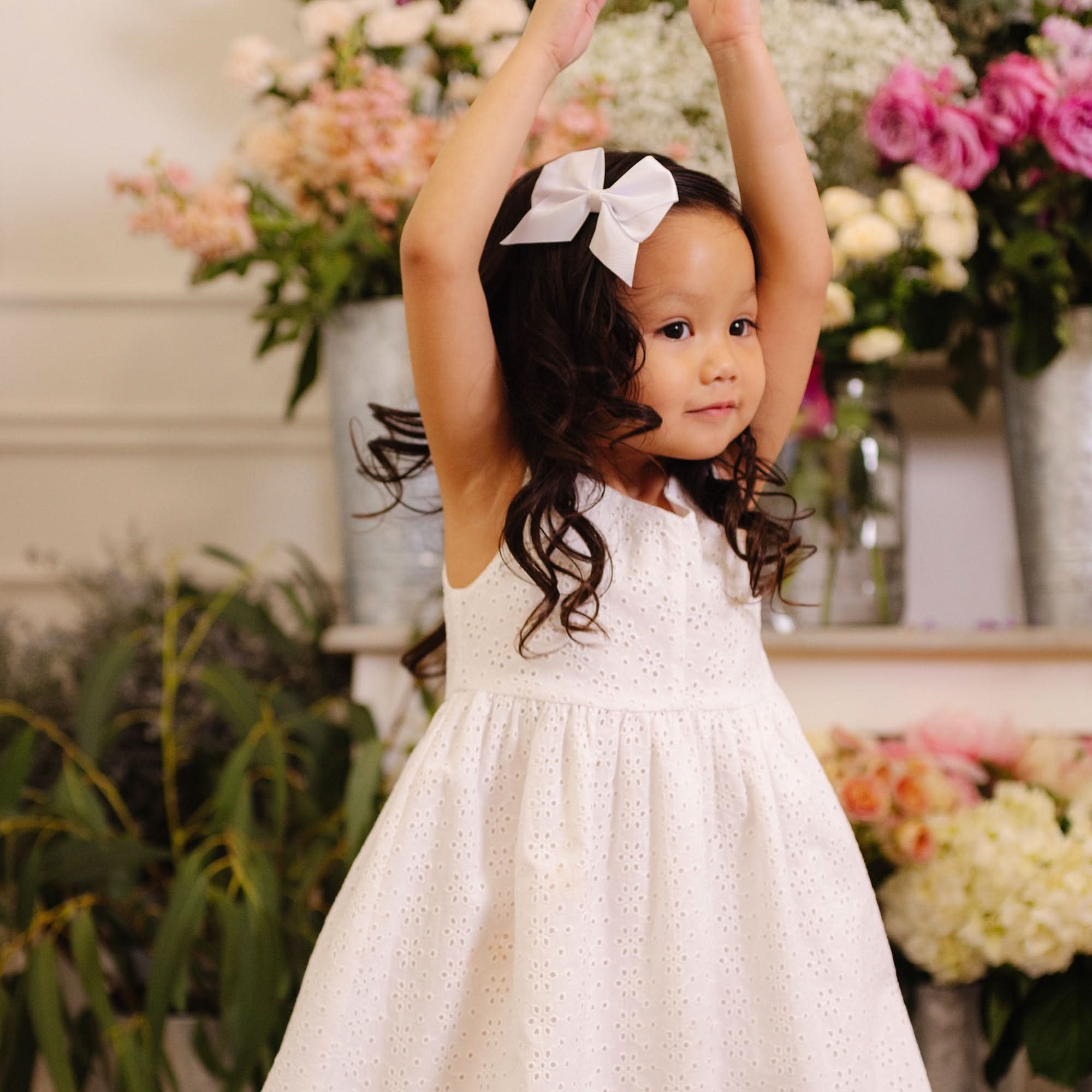 Bow Shoulder Organic Swing Dress