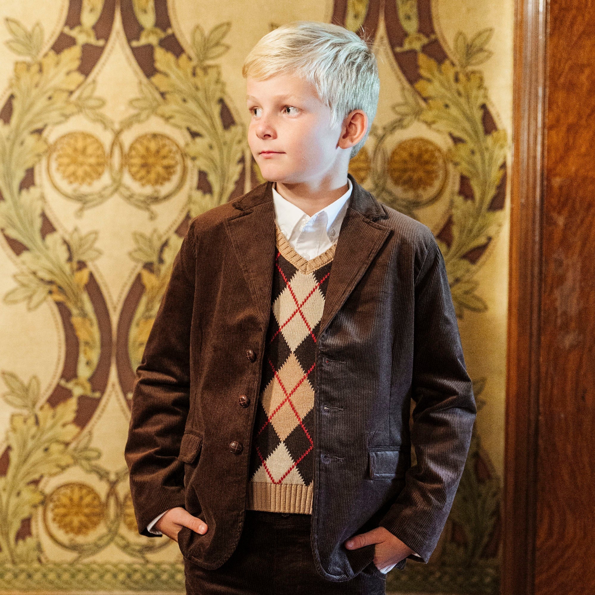 Organic Argyle Sweater Vest - Baby