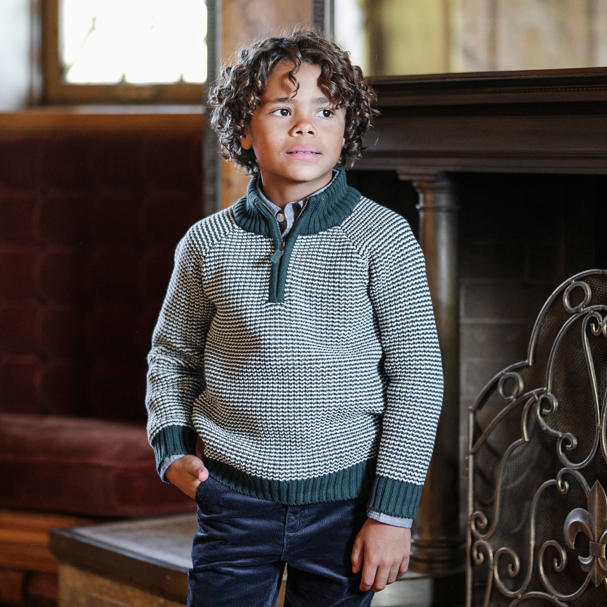 Organic Half Zip Ski Sweater