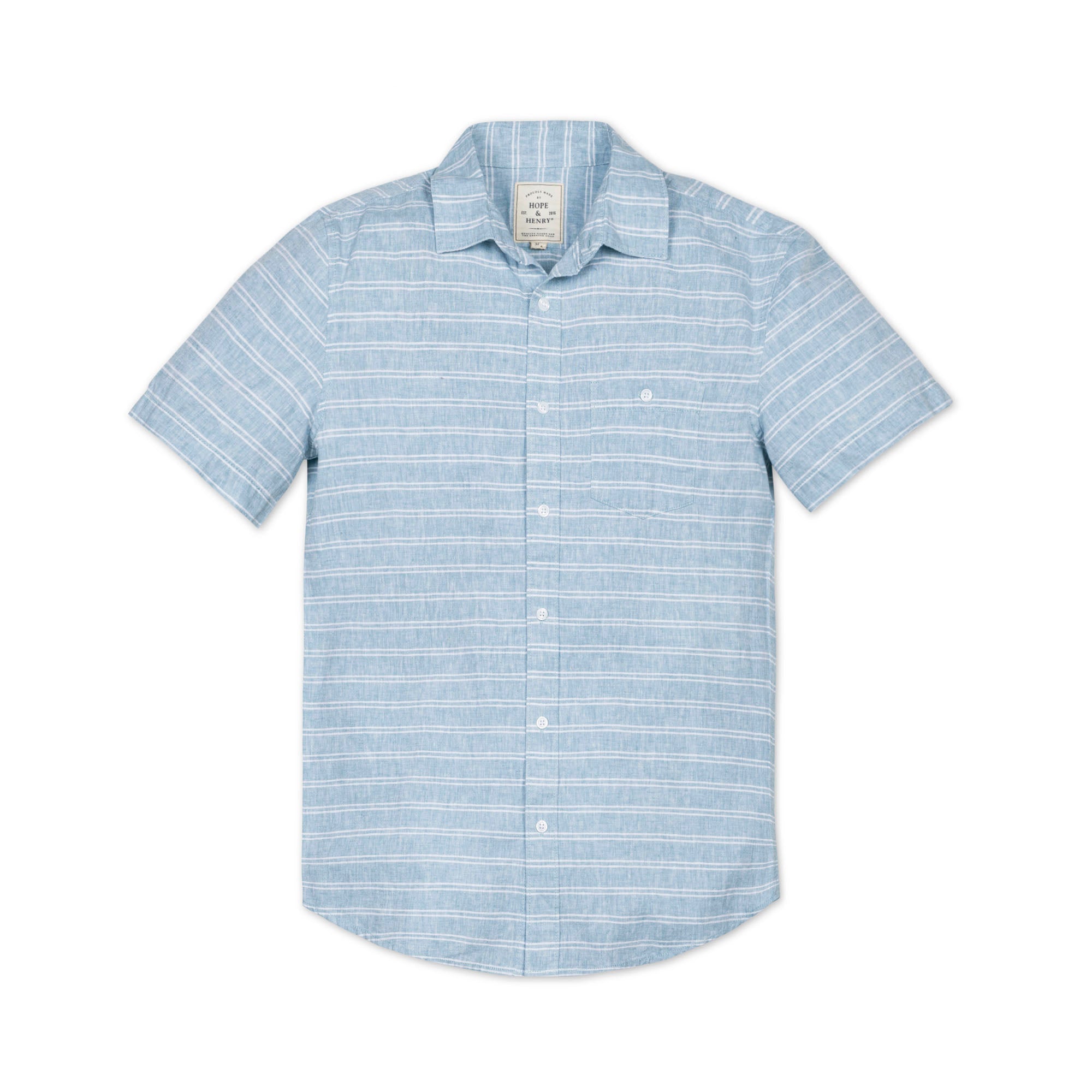 Linen Short Sleeve Button Down Shirt