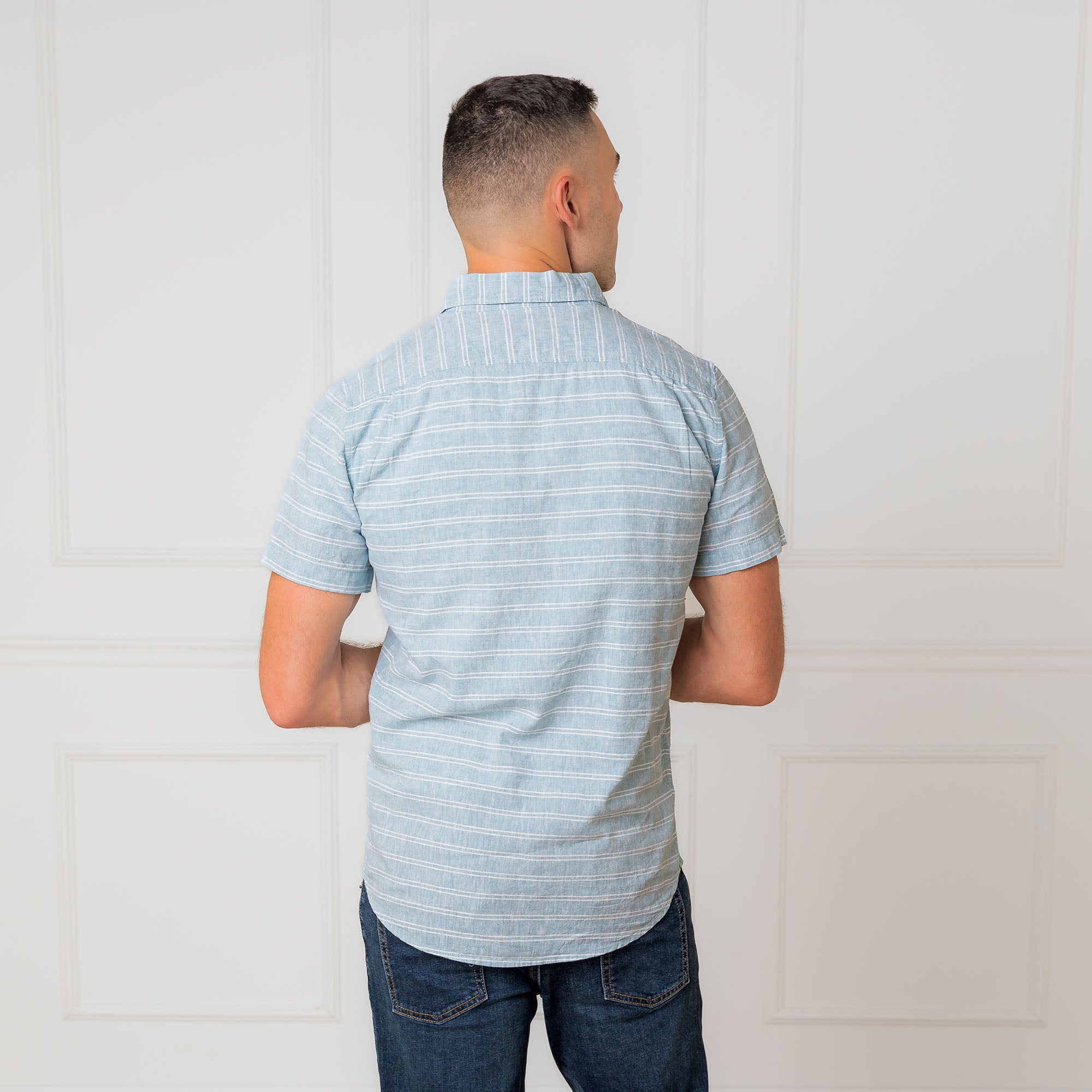 Linen Short Sleeve Button Down Shirt