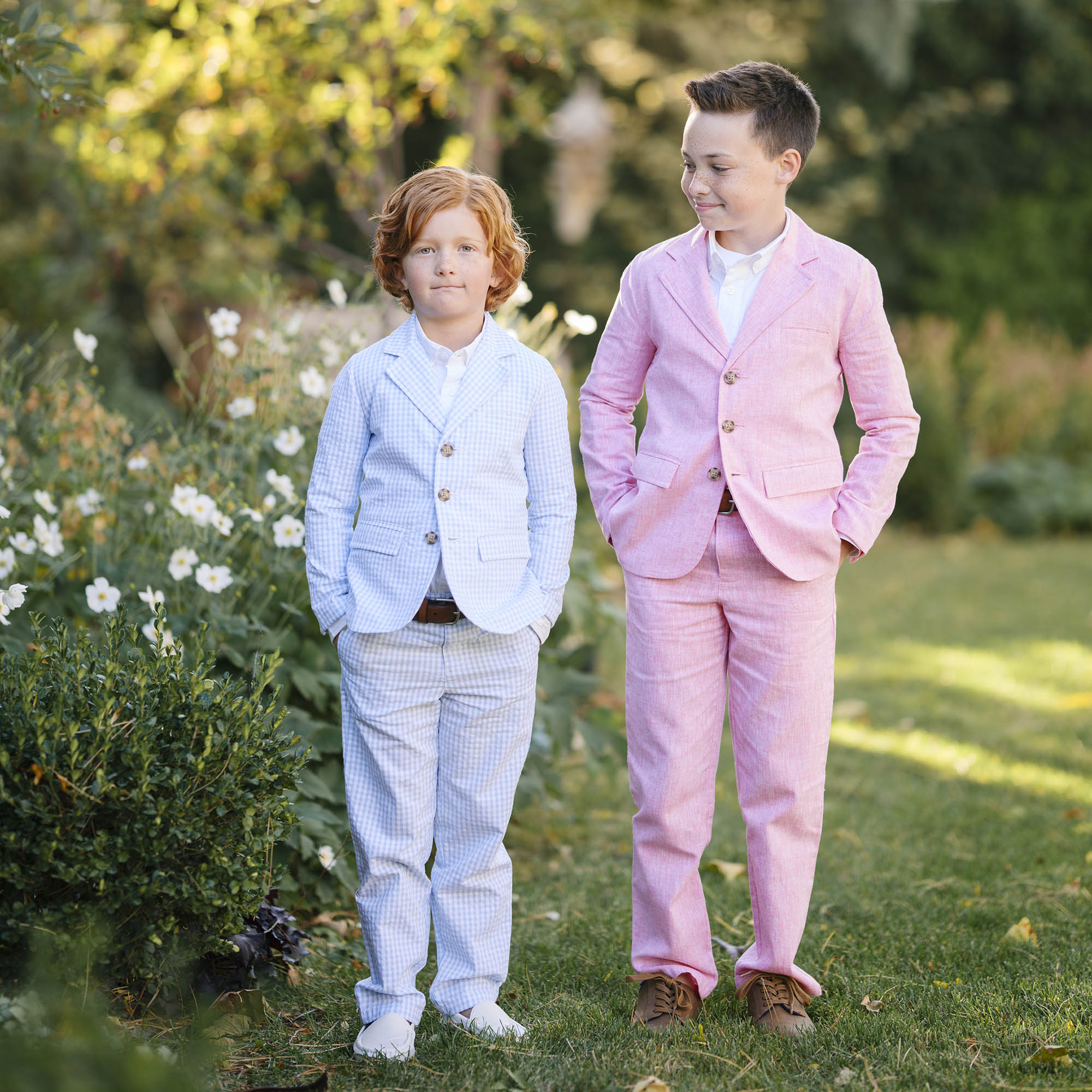 Organic Seersucker Suit Pant