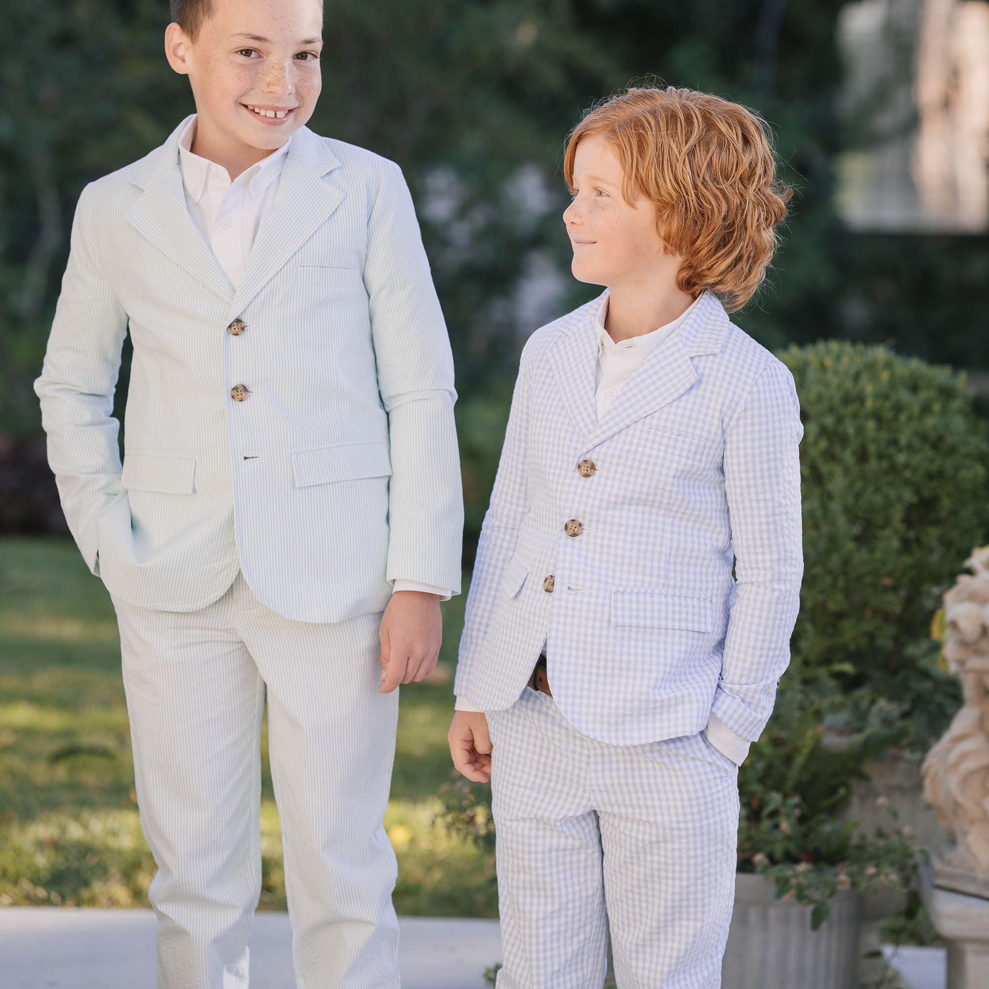 Organic Seersucker Suit Pant