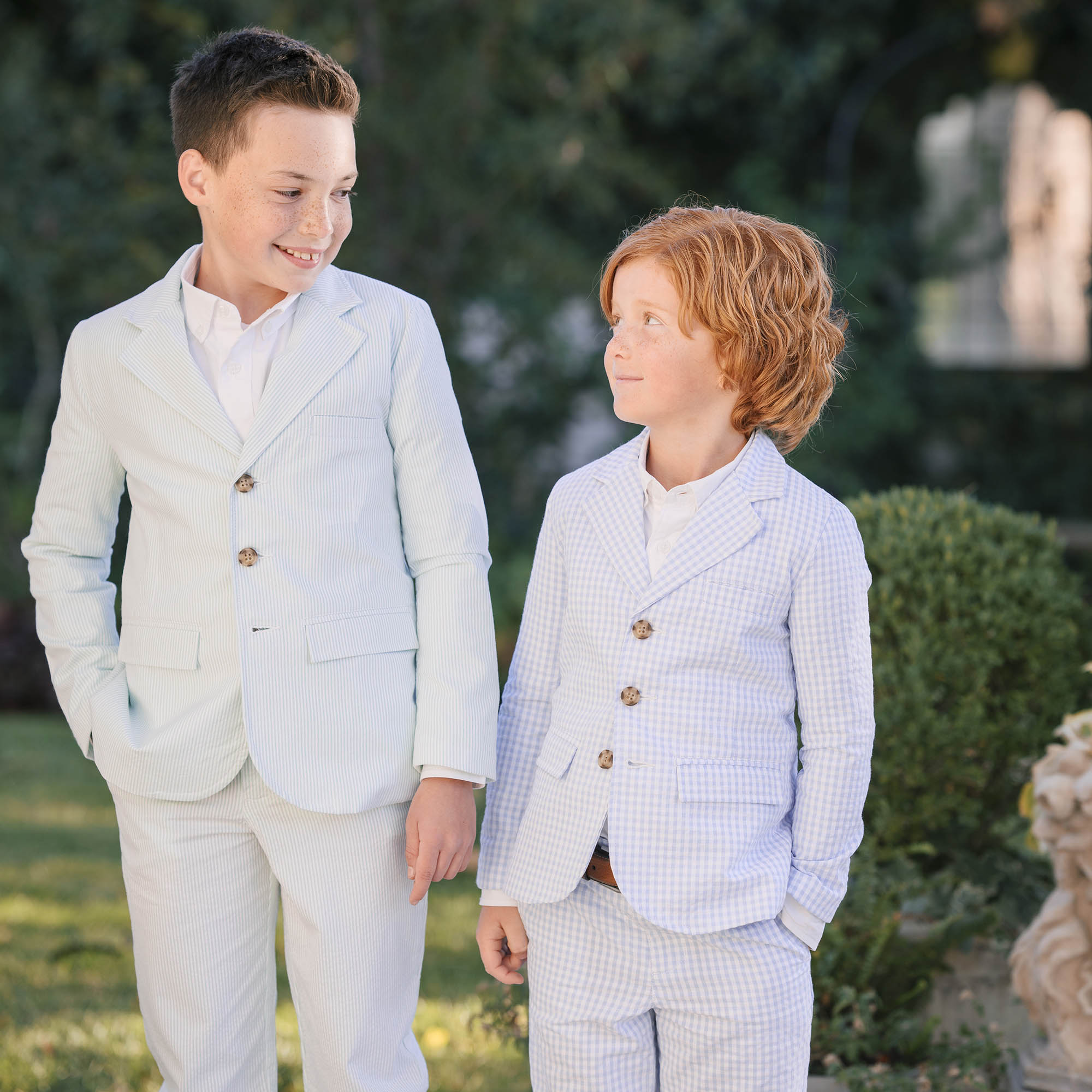 Organic Seersucker Suit Pant