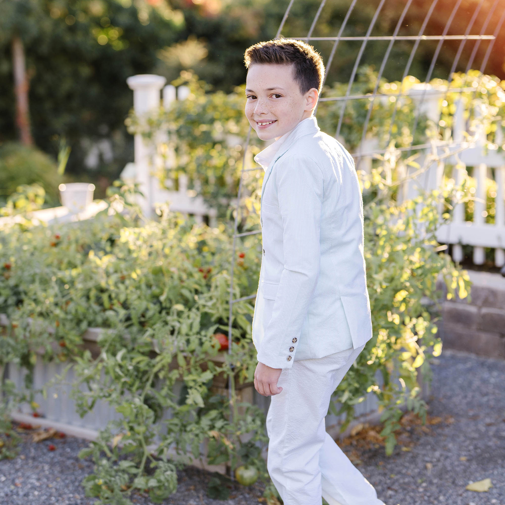 Organic Seersucker Suit Pant