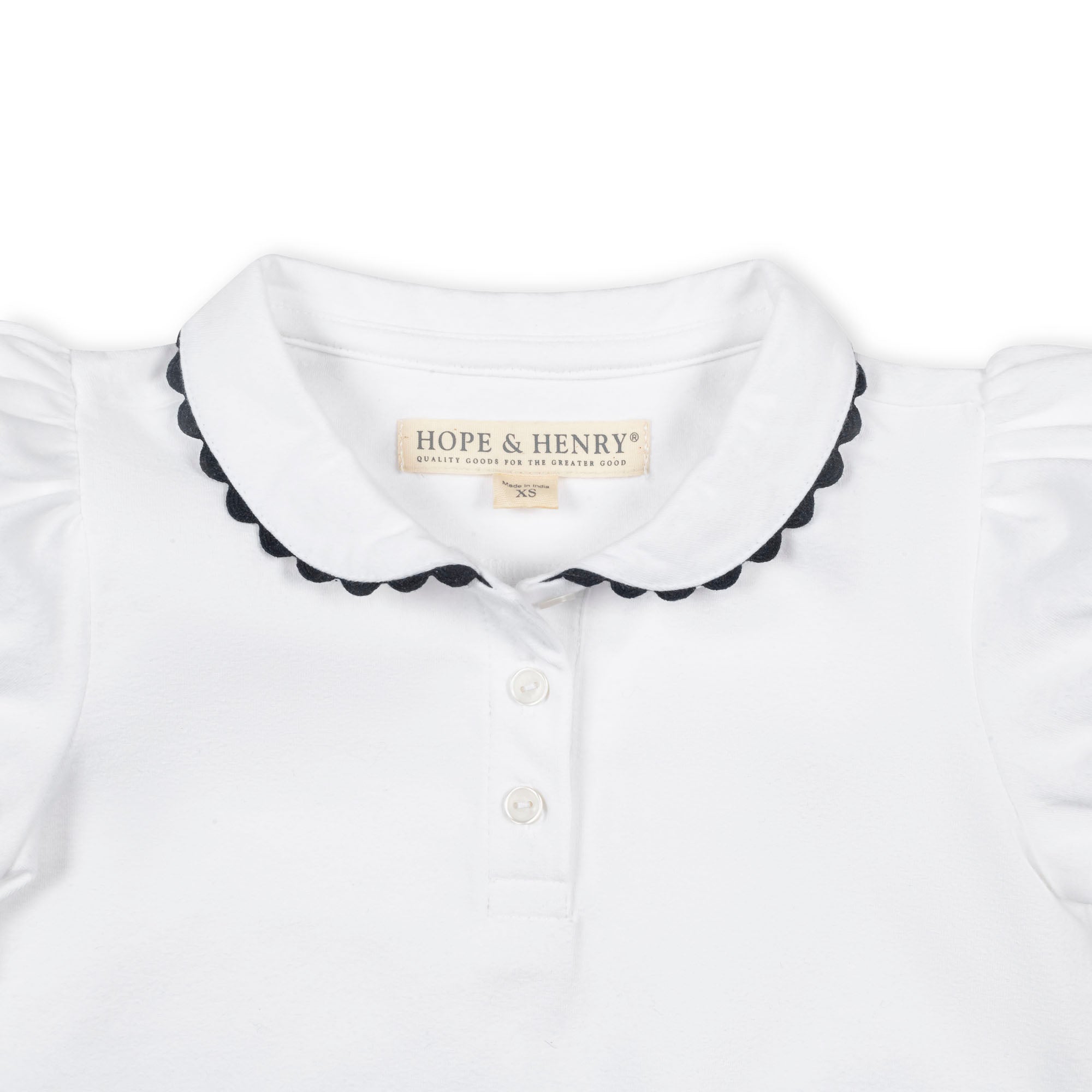 Organic Puff Sleeve Polo