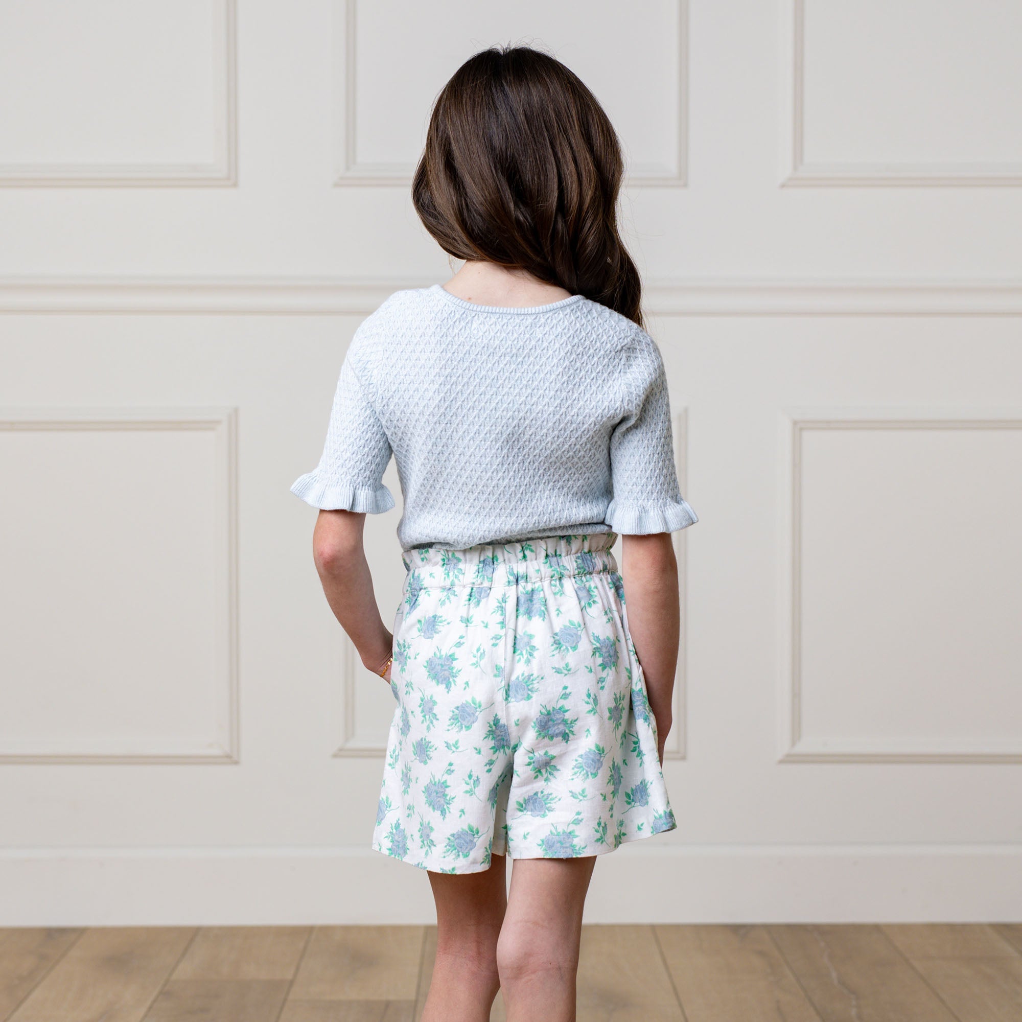Organic Ruffle Edge Sweater Top