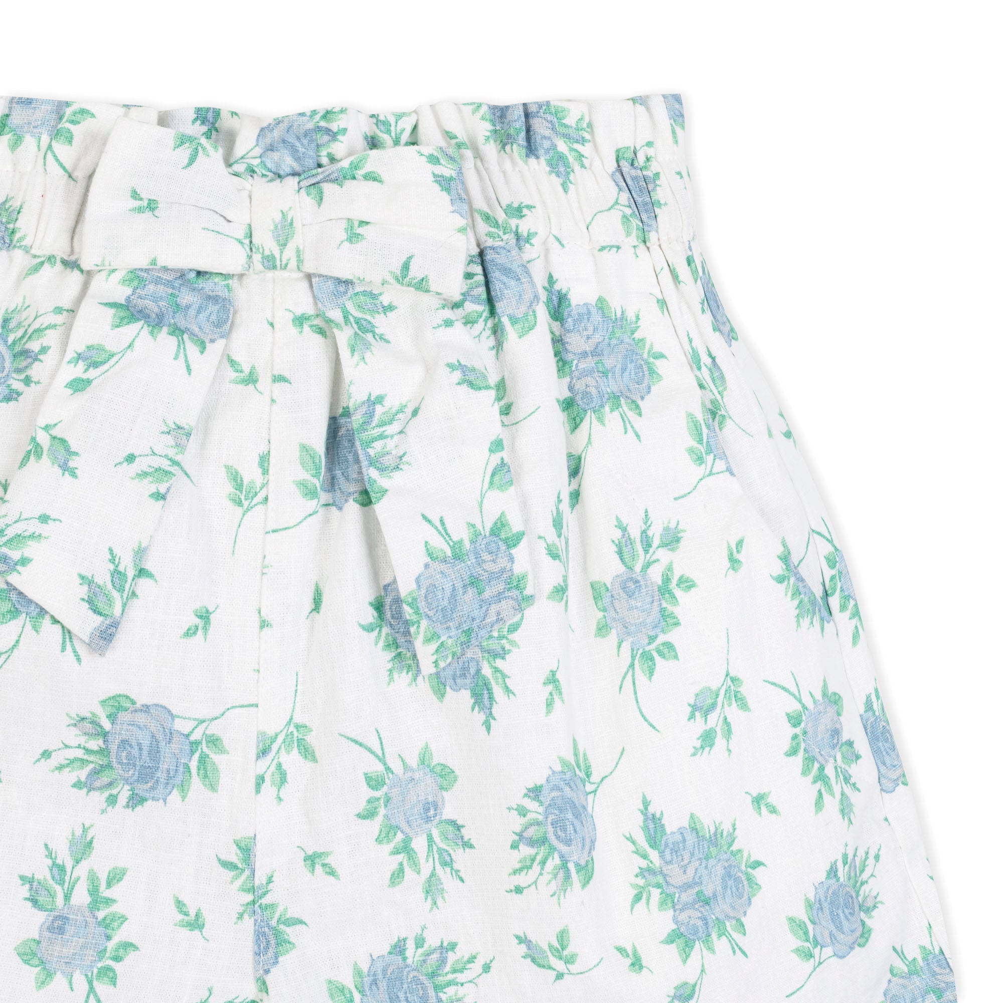 Linen Pull-On Paperbag Shorts