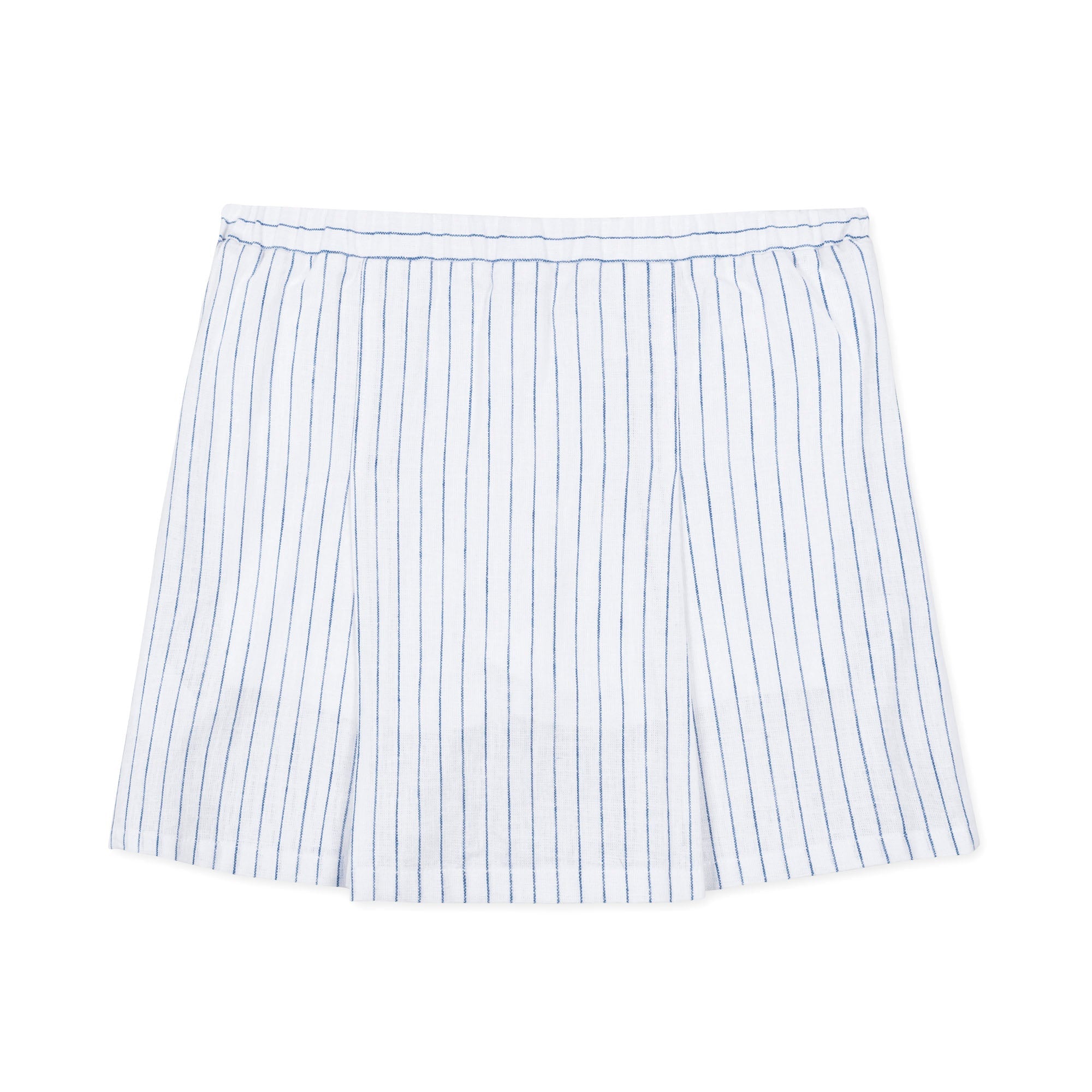 Linen Pleated Bow Skort