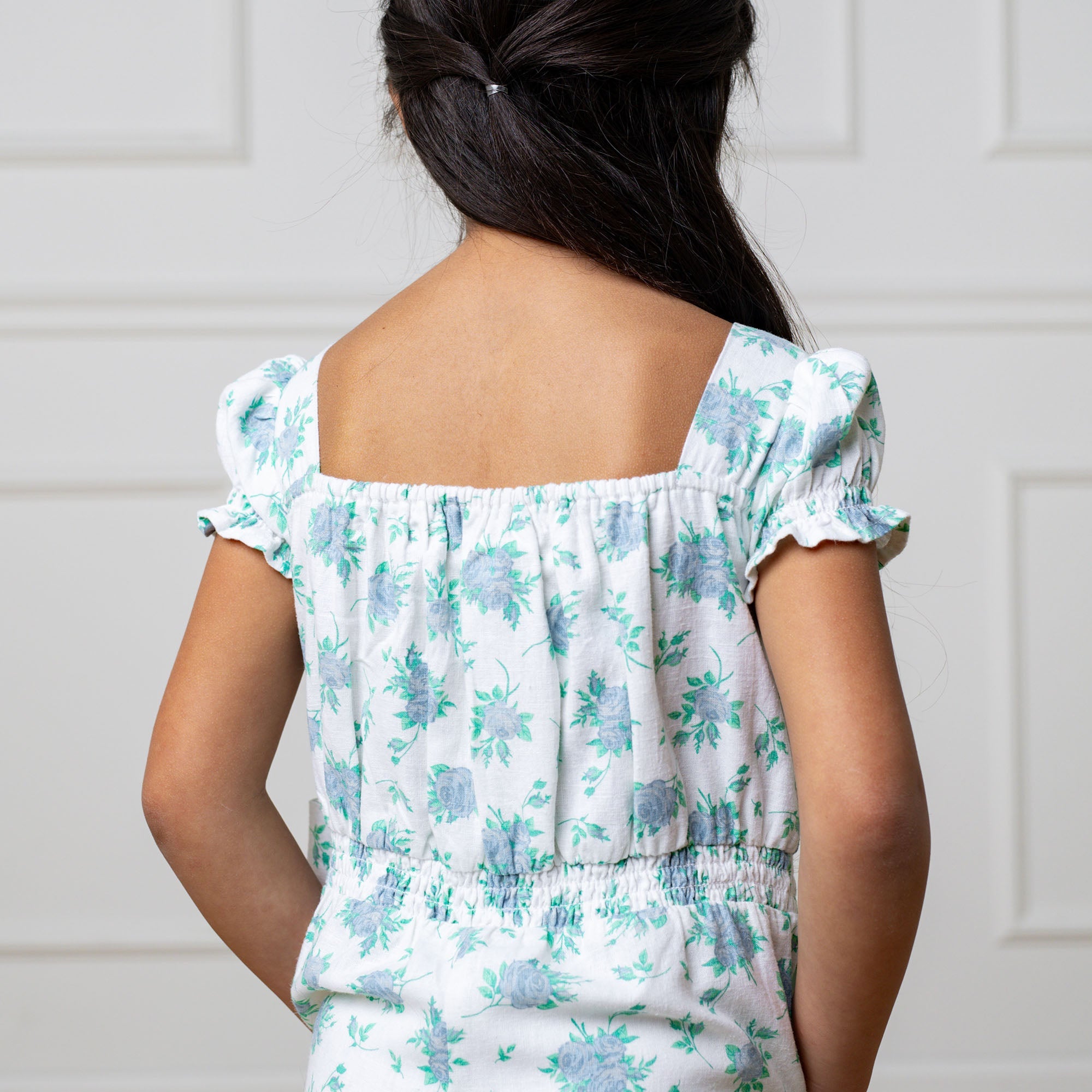 Linen Puff Sleeve Jumpsuit