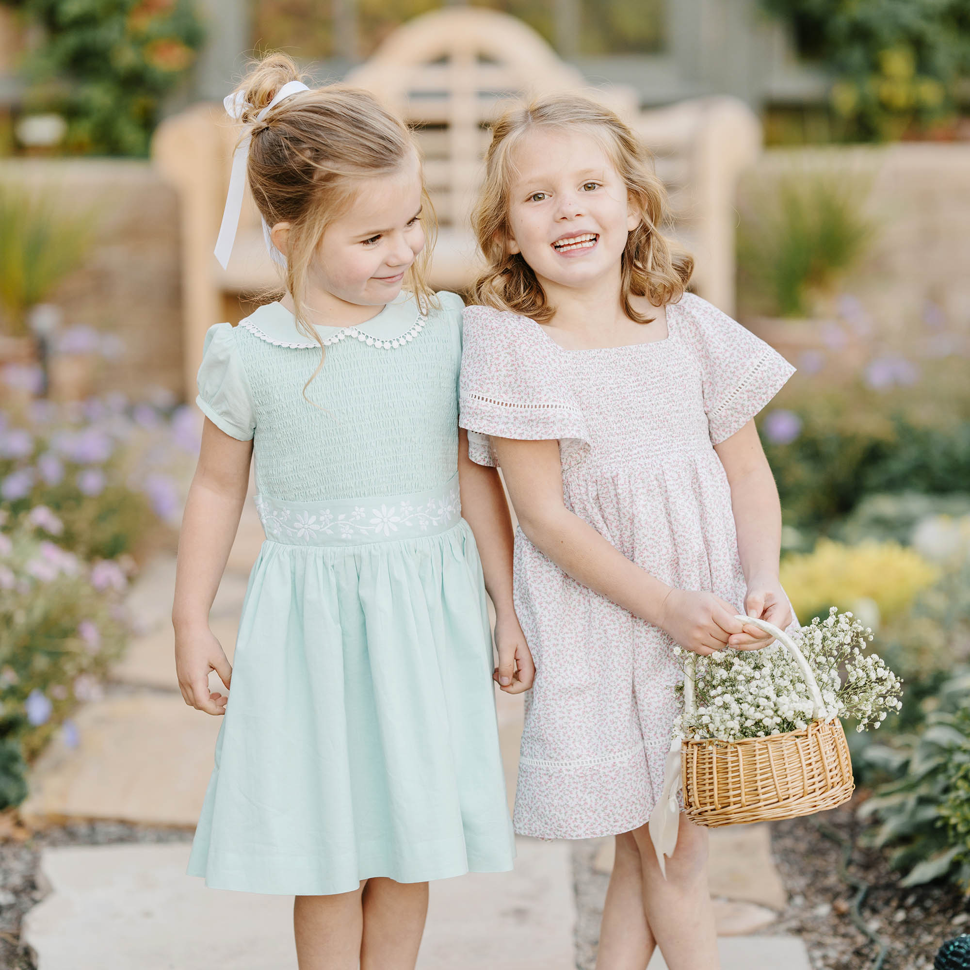 Organic Smocked Bell Sleeve Dress - Baby