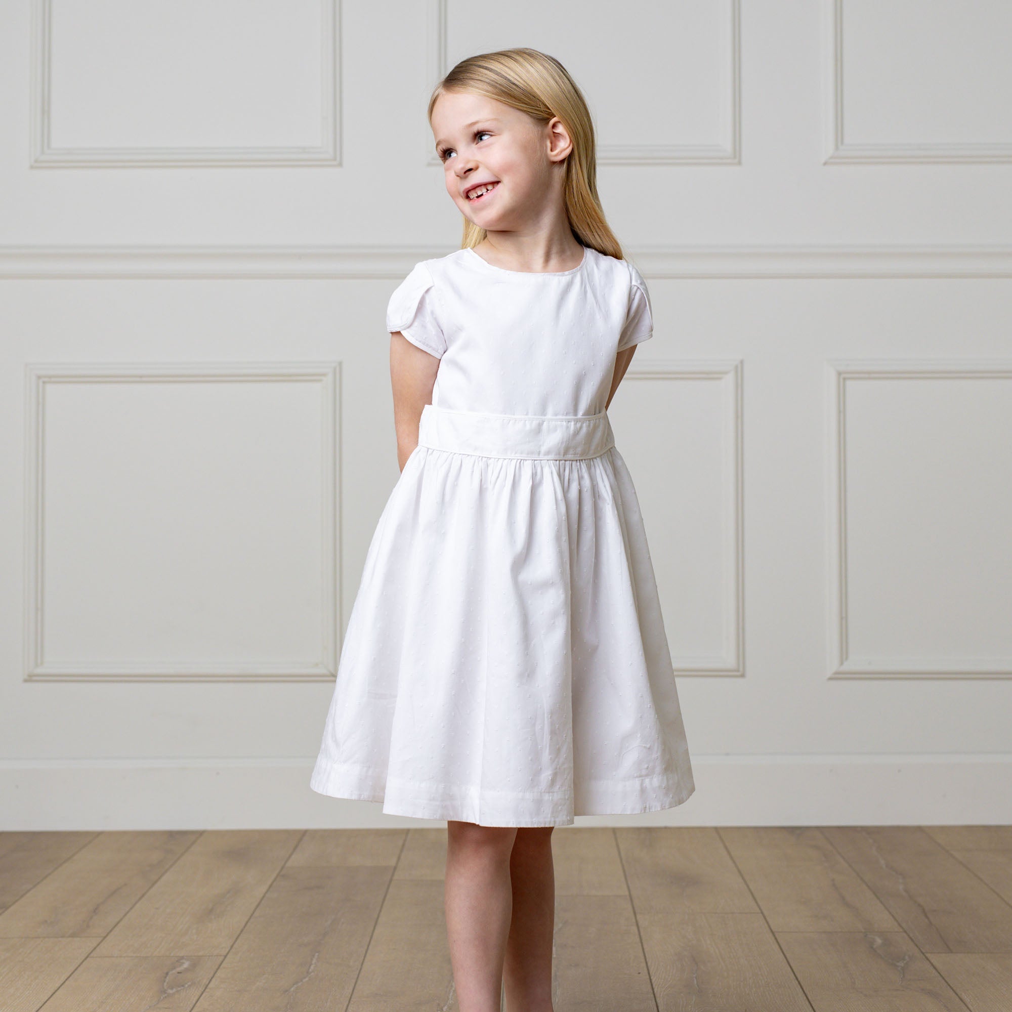 Organic Tulip Sleeve Party Dress