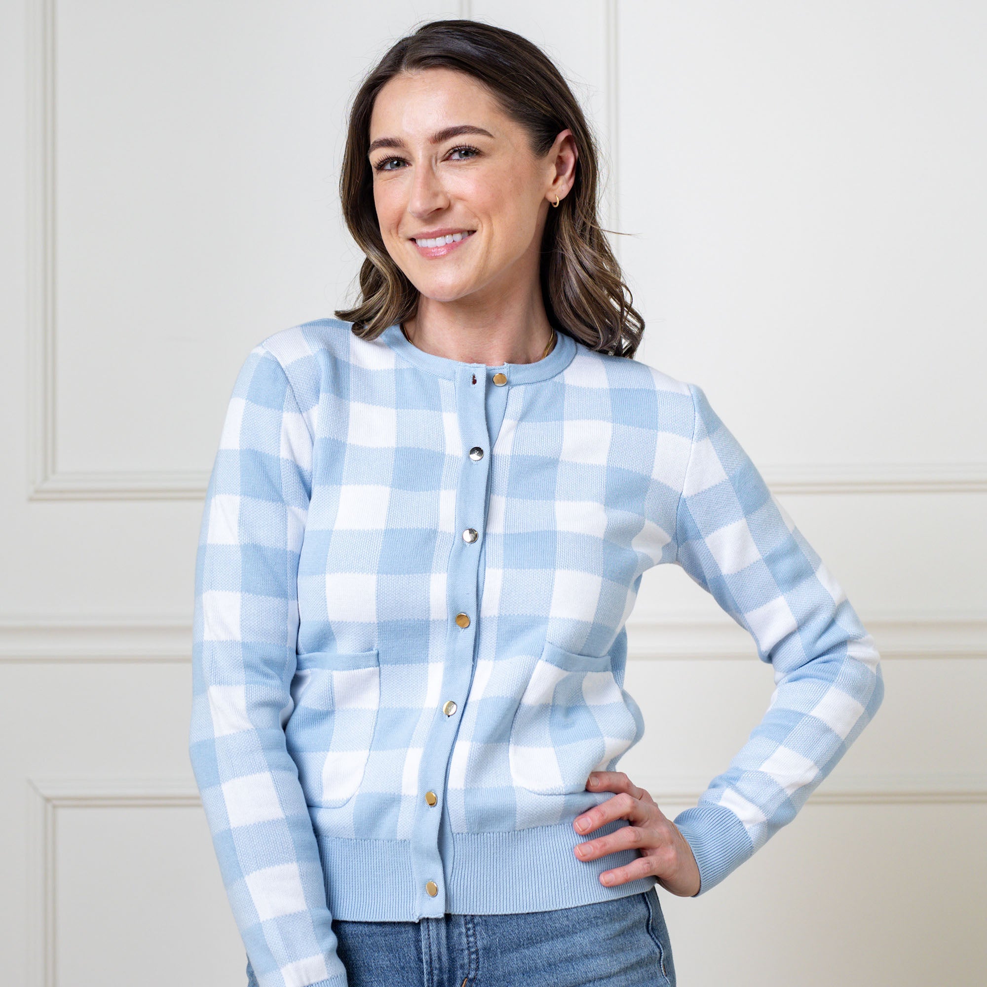 Organic Tweed Sweater Cardigan