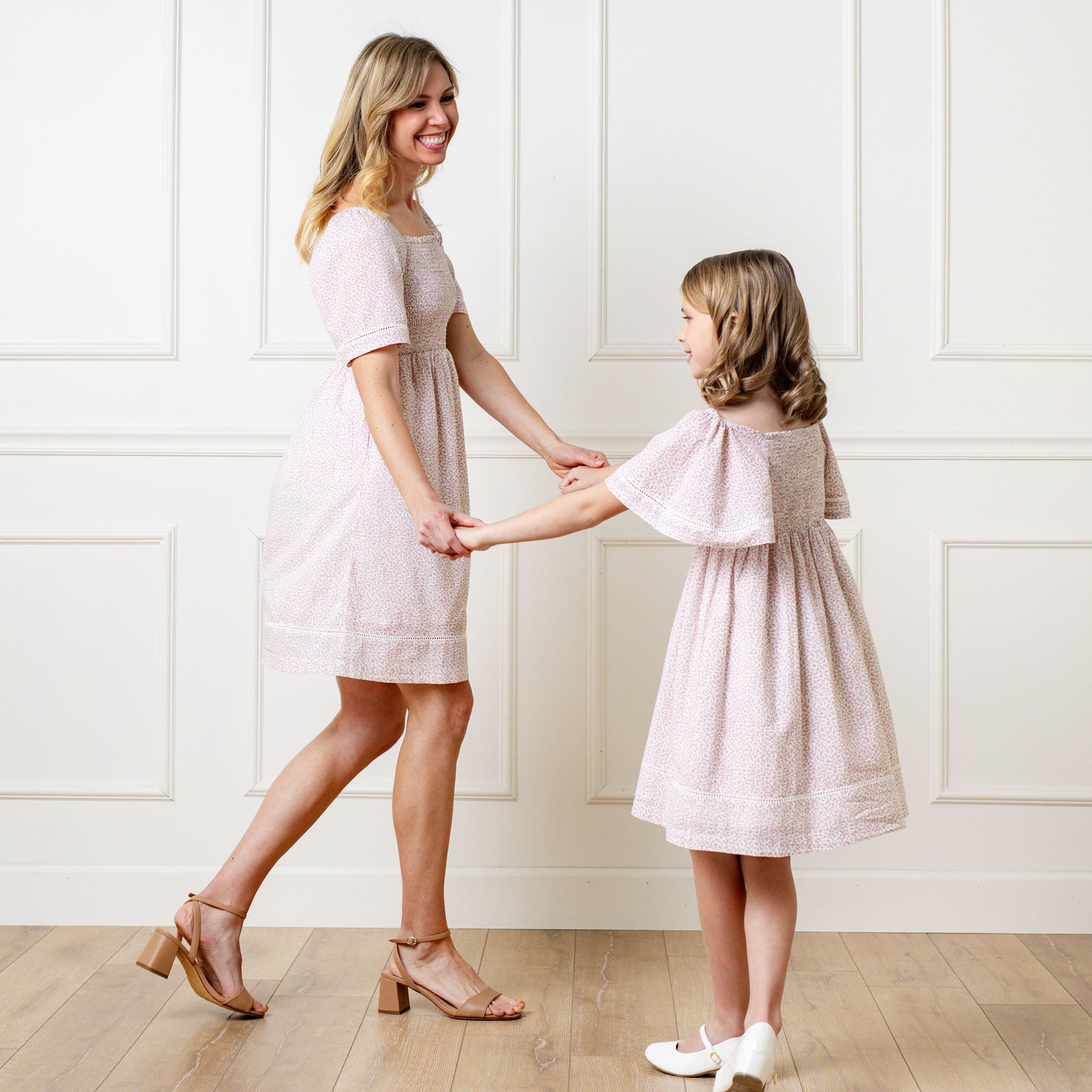 Organic Bell Sleeve Smocked Dress