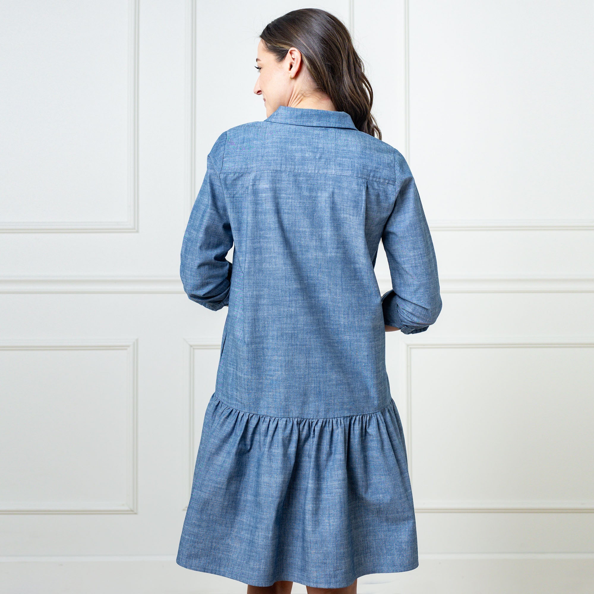 Organic Drop Waist Shirt Dress