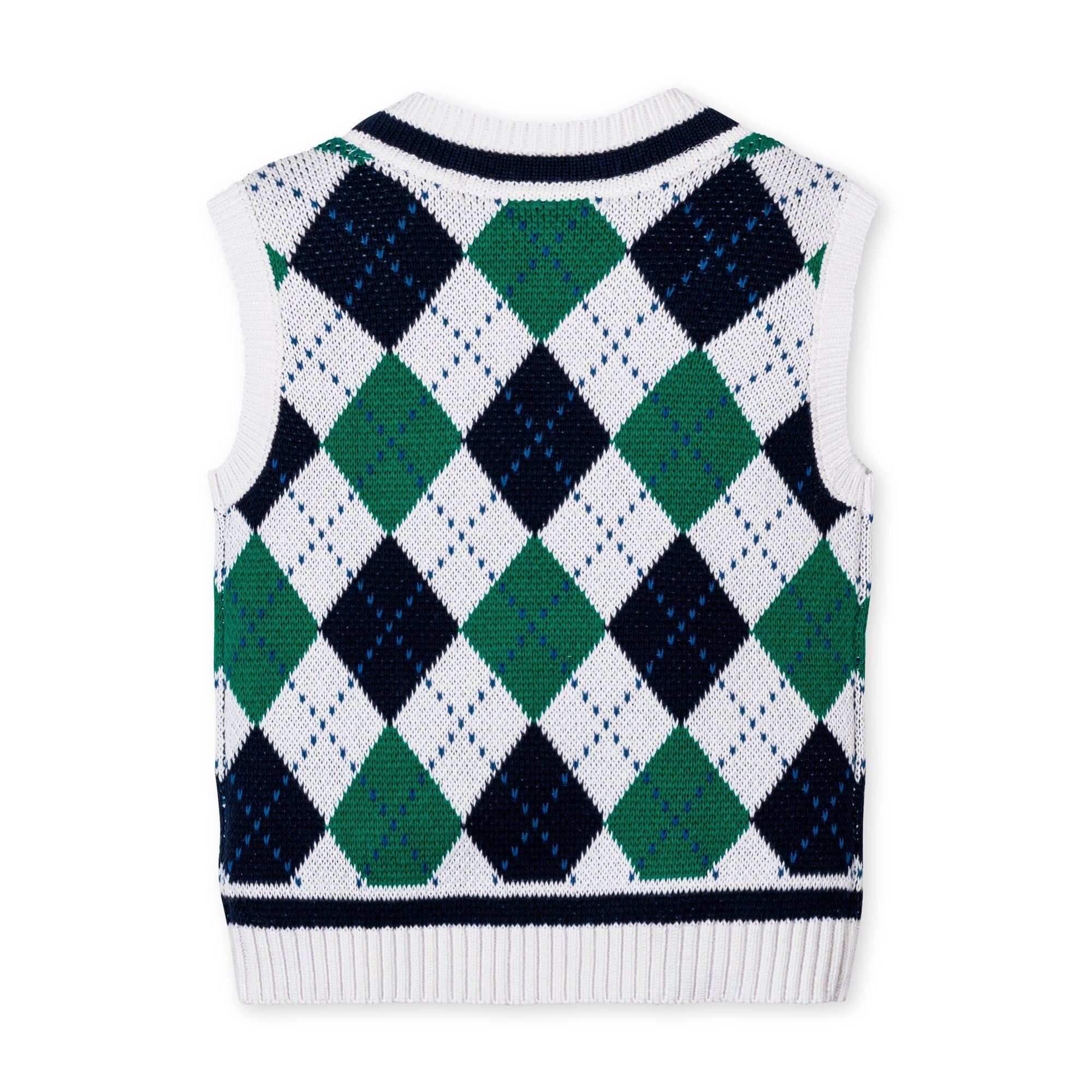 Organic Argyle Sweater Vest