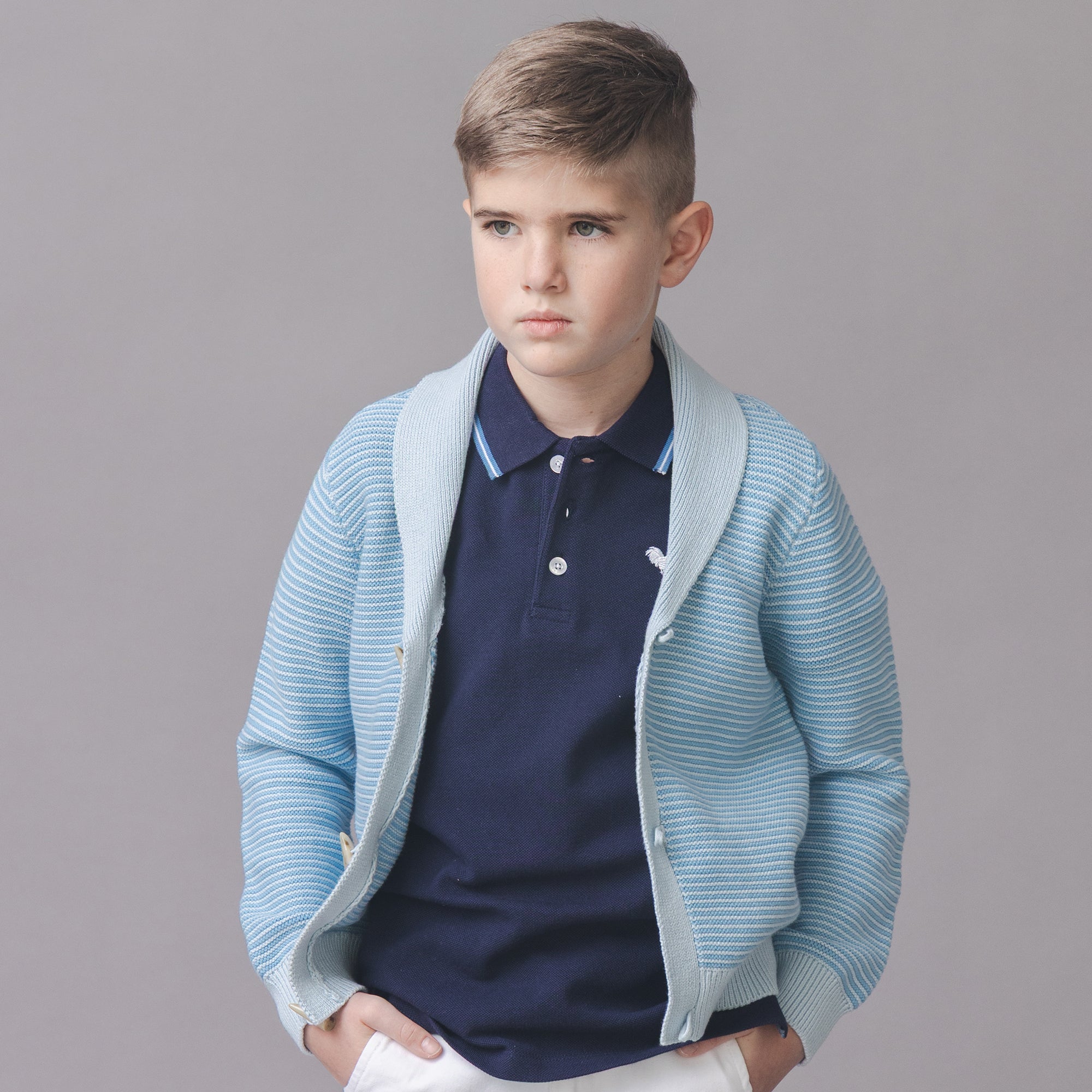 Organic Shawl Collar Cardigan