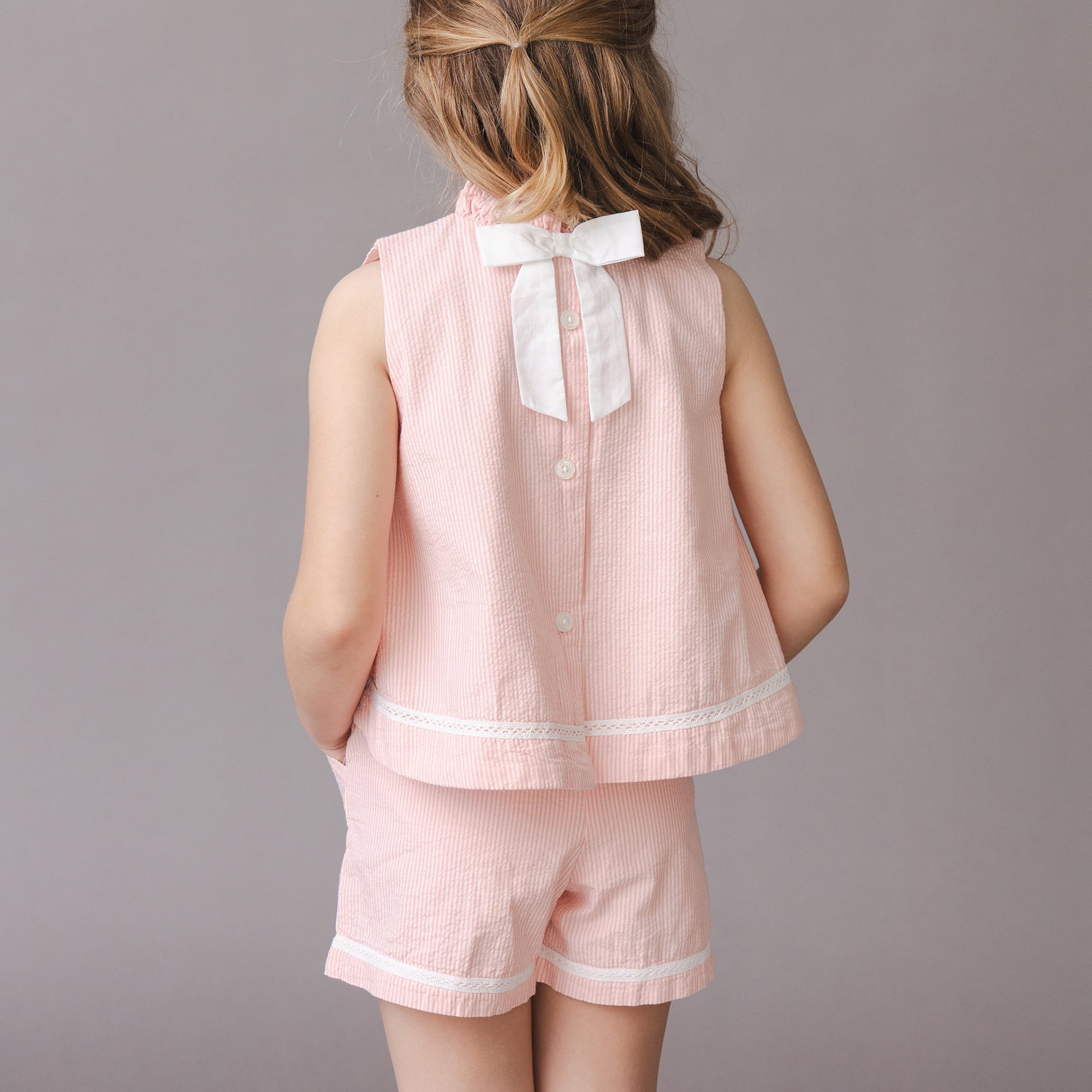 Organic Seersucker Pull-On Short