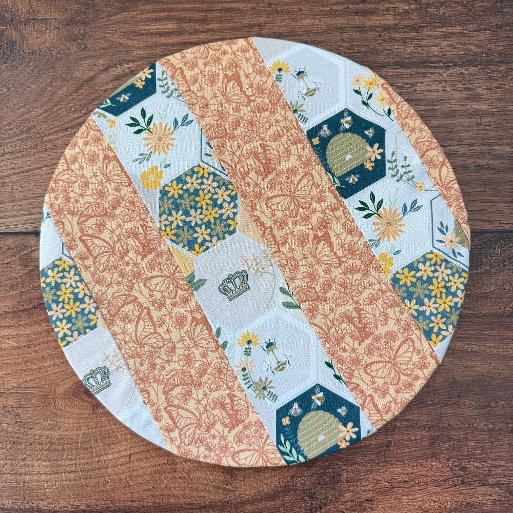 Medium cotton bowl & banneton cover — reusable, plastic-free, Five Oaks Farm