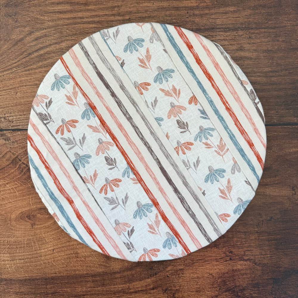 Handmade cotton bowl cover by Five Oaks Farm — reusable, plastic-free