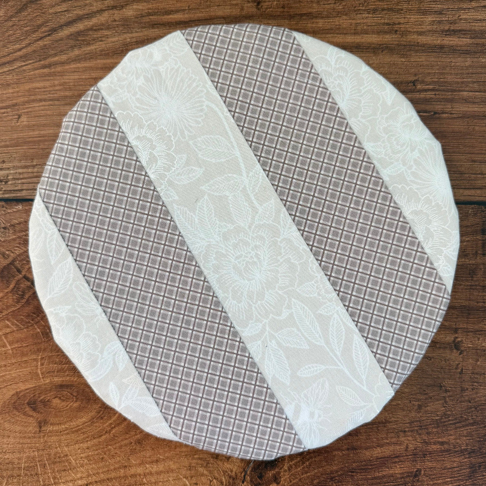 Medium cotton bowl & banneton cover — reusable, plastic-free, Five Oaks Farm