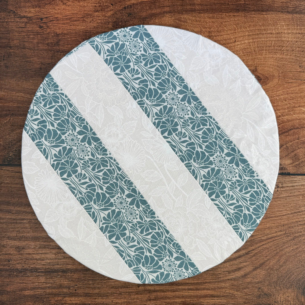 Handmade cotton bowl cover by Five Oaks Farm — reusable, plastic-free