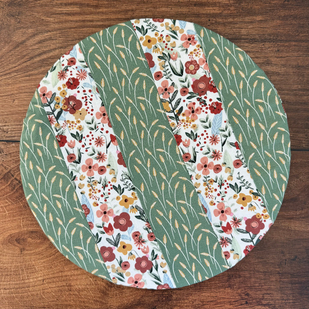 Medium cotton bowl & banneton cover — reusable, plastic-free, Five Oaks Farm