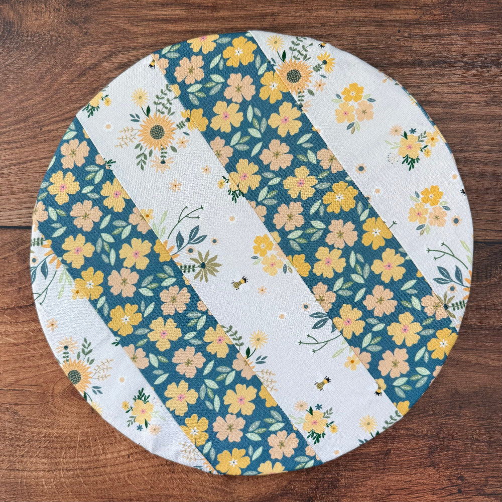 Medium cotton bowl & banneton cover — reusable, plastic-free, Five Oaks Farm