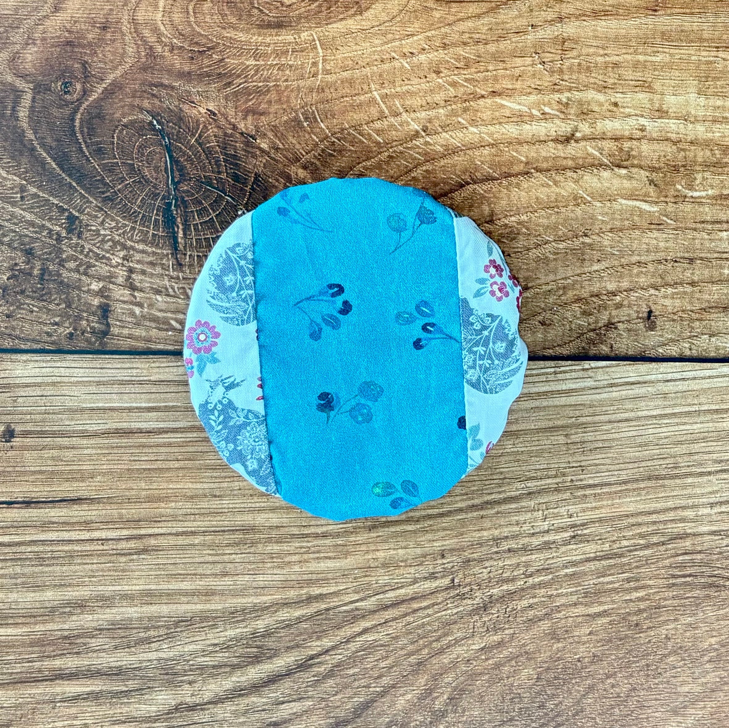 Handmade cotton jar cover by Five Oaks Farm — reusable, plastic-free