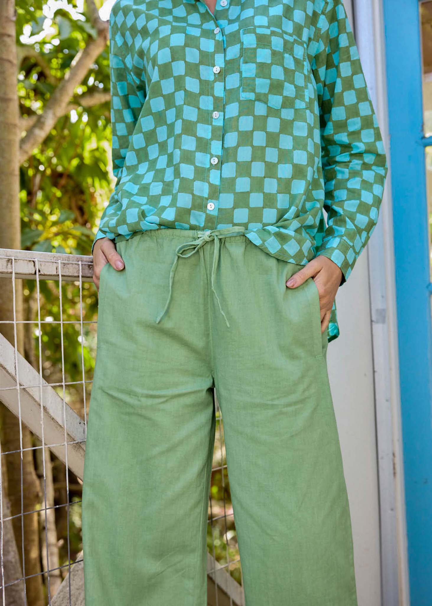 Shore Pant - Watercress Twill
