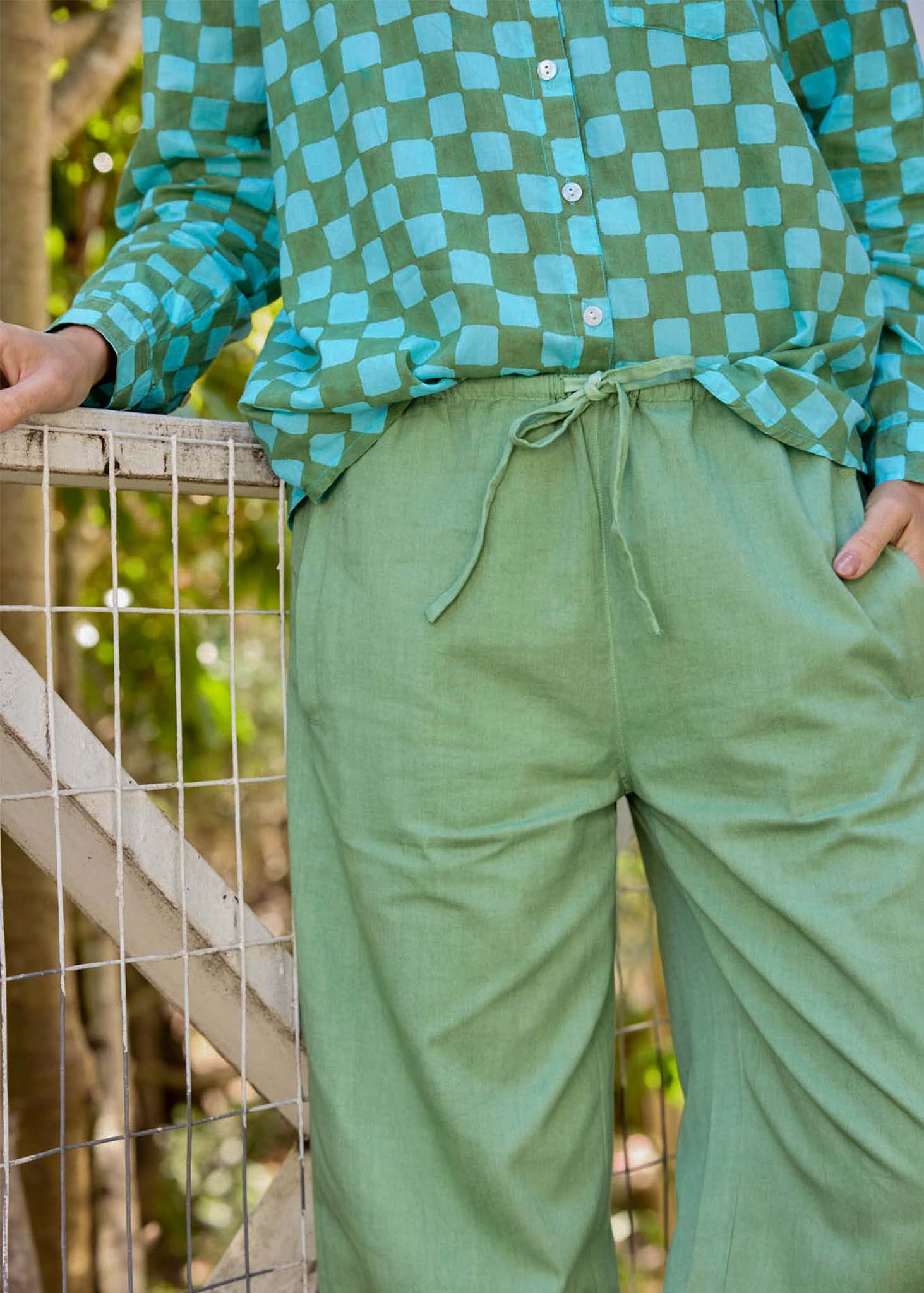 Shore Pant - Watercress Twill