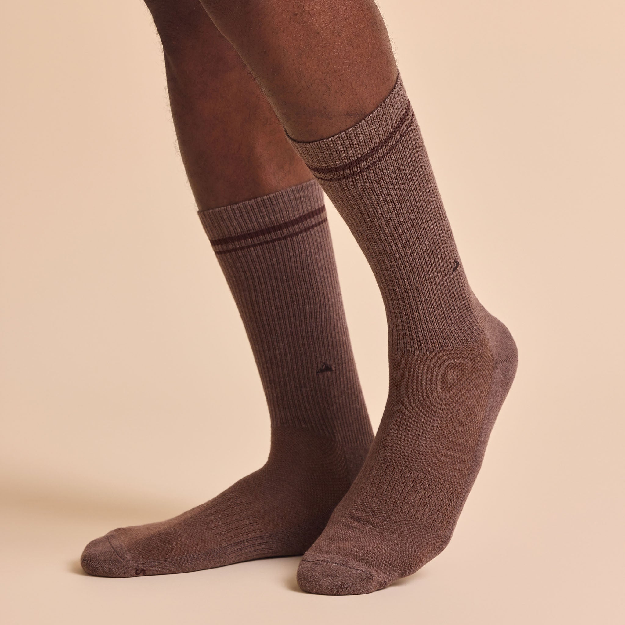 Comfort Crew Socks that Protect National Parks — ribbed organic cotton crew socks in blue, green & brown