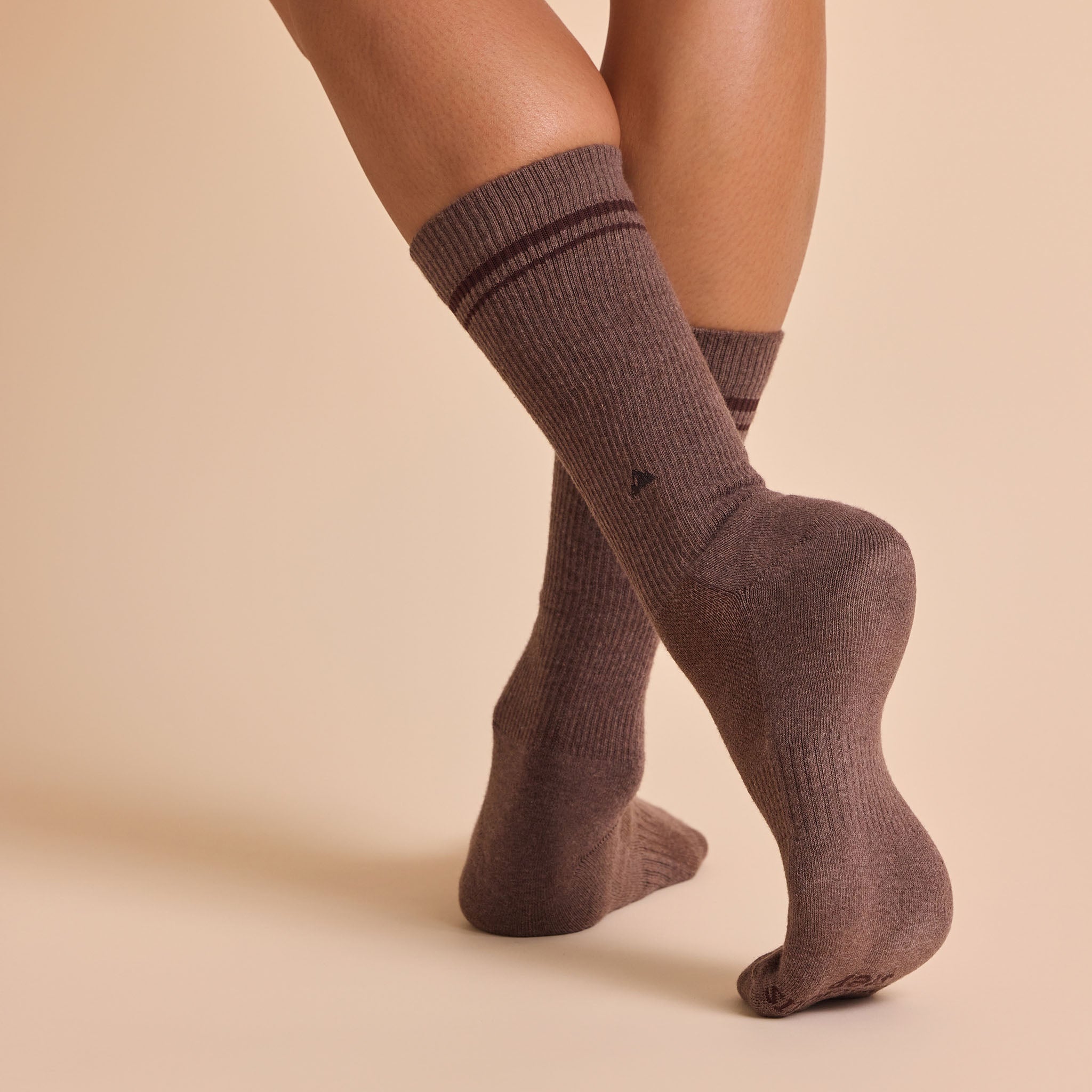 Comfort Crew Socks that Protect National Parks — ribbed organic cotton crew socks in blue, green & brown