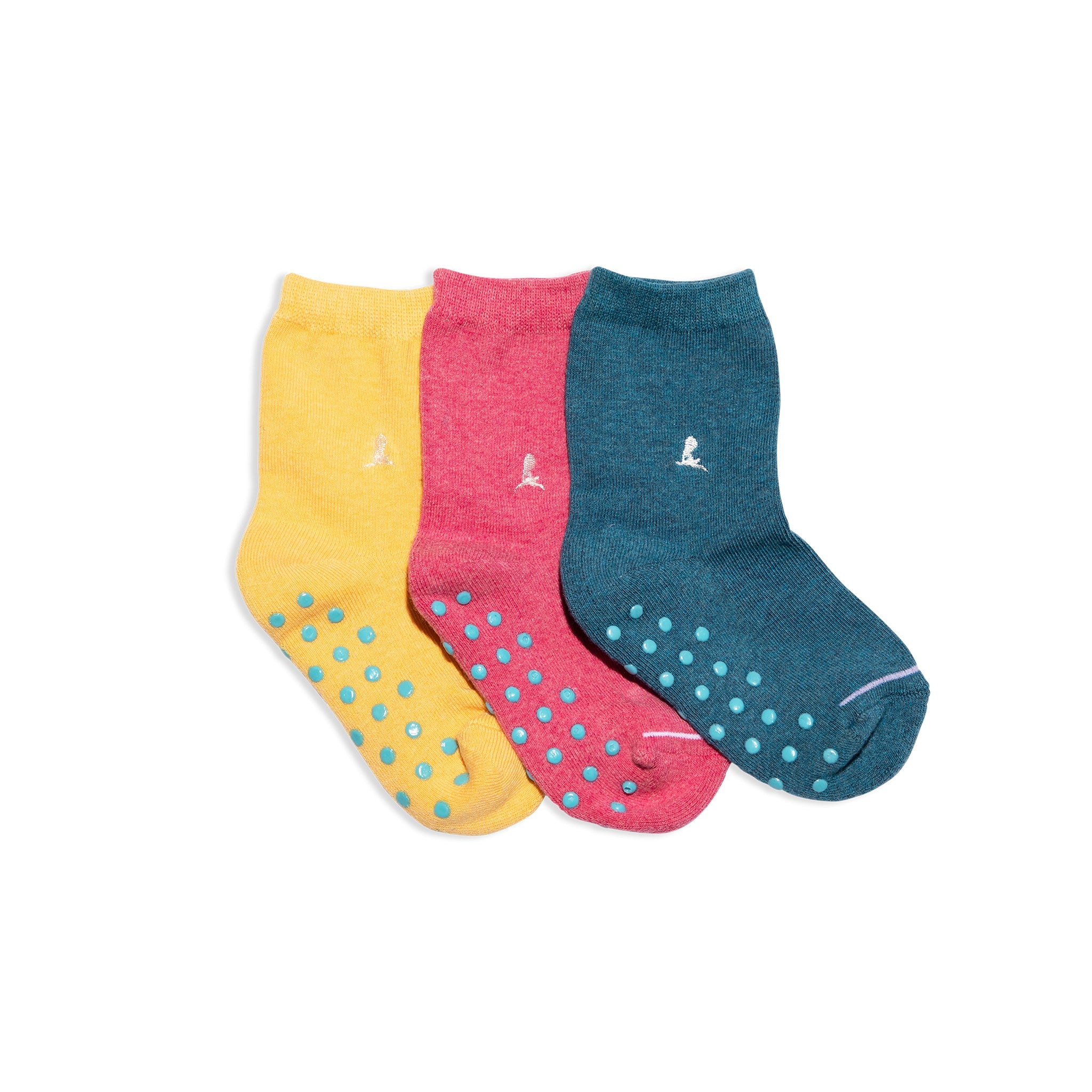 Kids Socks that Find a Cure gift box — organic cotton kids' socks, St. Jude embroidery, bright melange