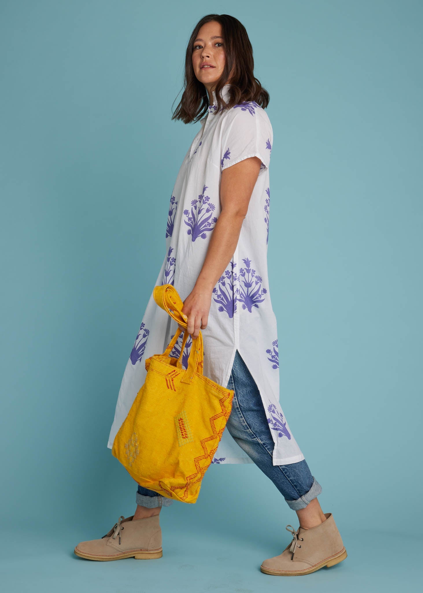 Scout Caftan - Cameo Floral Coastal Purple