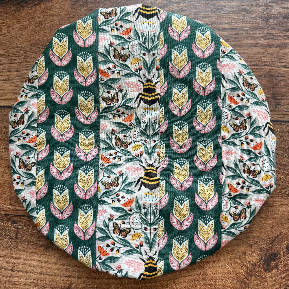 Medium cotton bowl & banneton cover — reusable, plastic-free, Five Oaks Farm