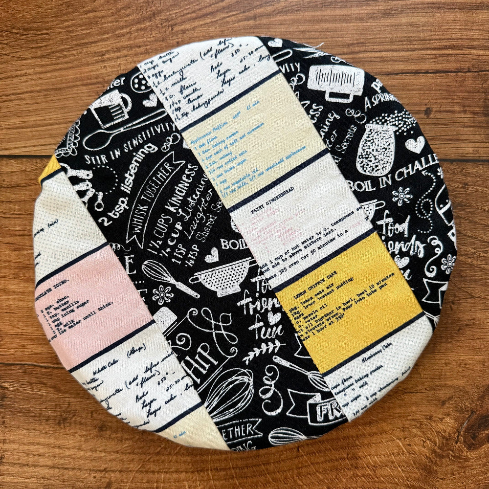 Handmade cotton bowl cover by Five Oaks Farm — reusable, plastic-free