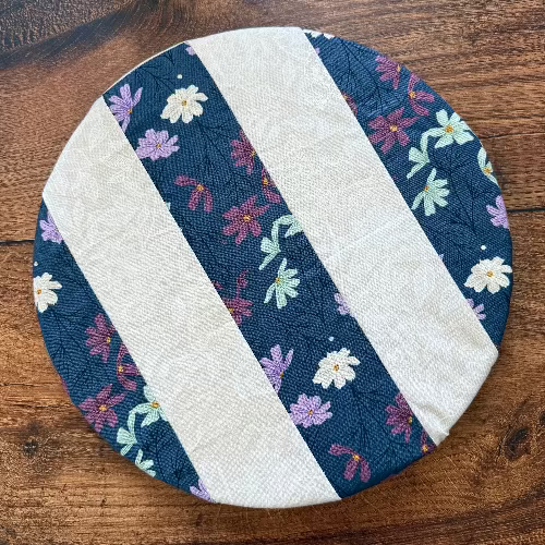 Handmade cotton bowl cover by Five Oaks Farm — reusable, plastic-free